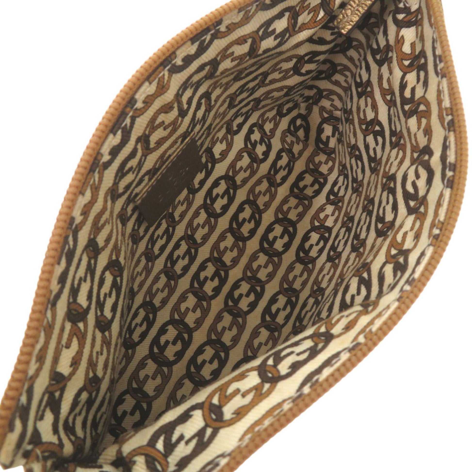 Gucci Beige Gg Canvas Handbag Pouch