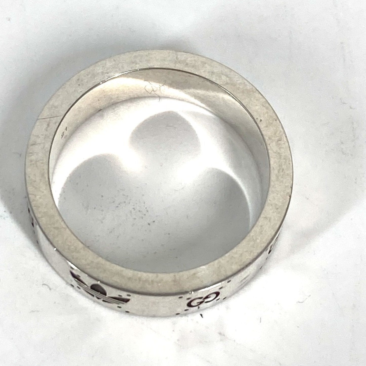 Gucci Silver Black Silver 925 Band Ring
