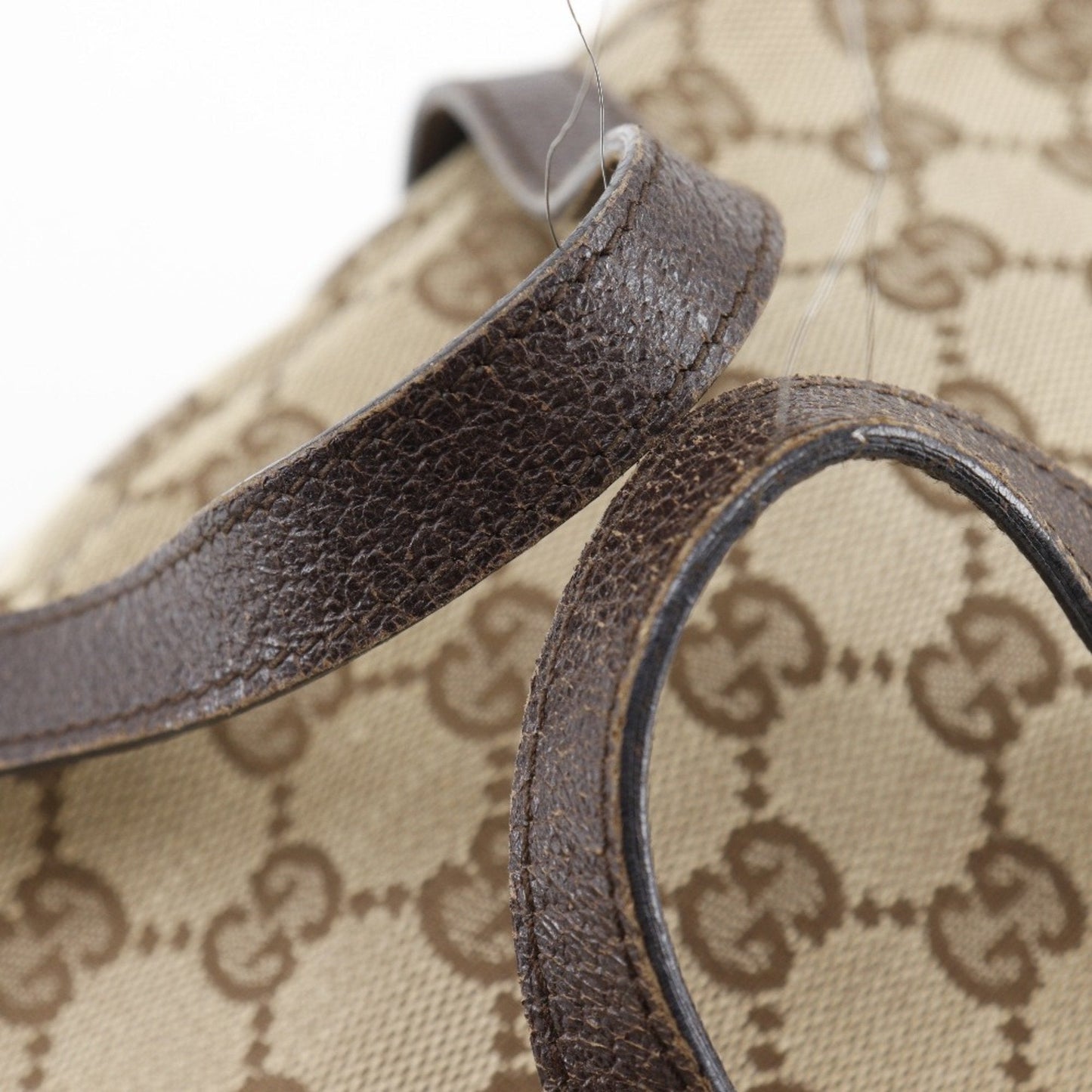 Gucci Beige Gg Canvas Handbag