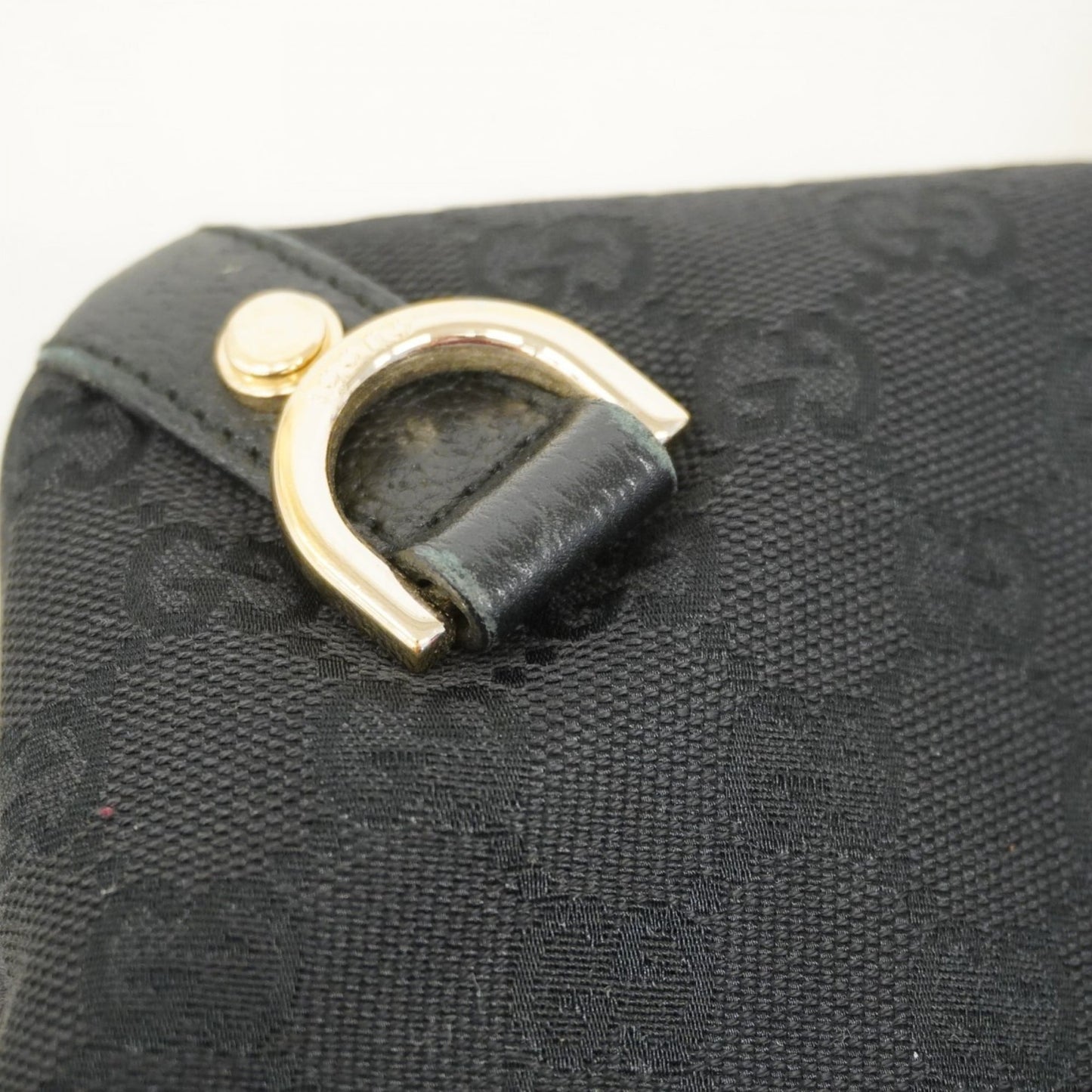 Gucci Black Canvas Shoulder Bag