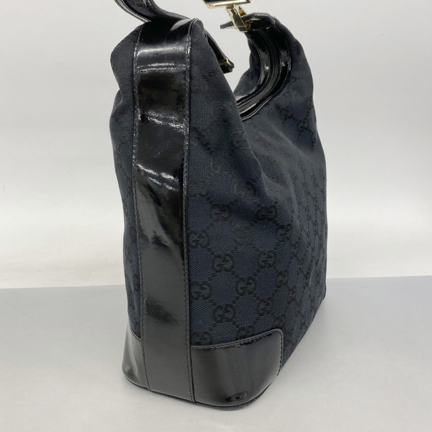 Gucci Black Canvas Shoulder Bag