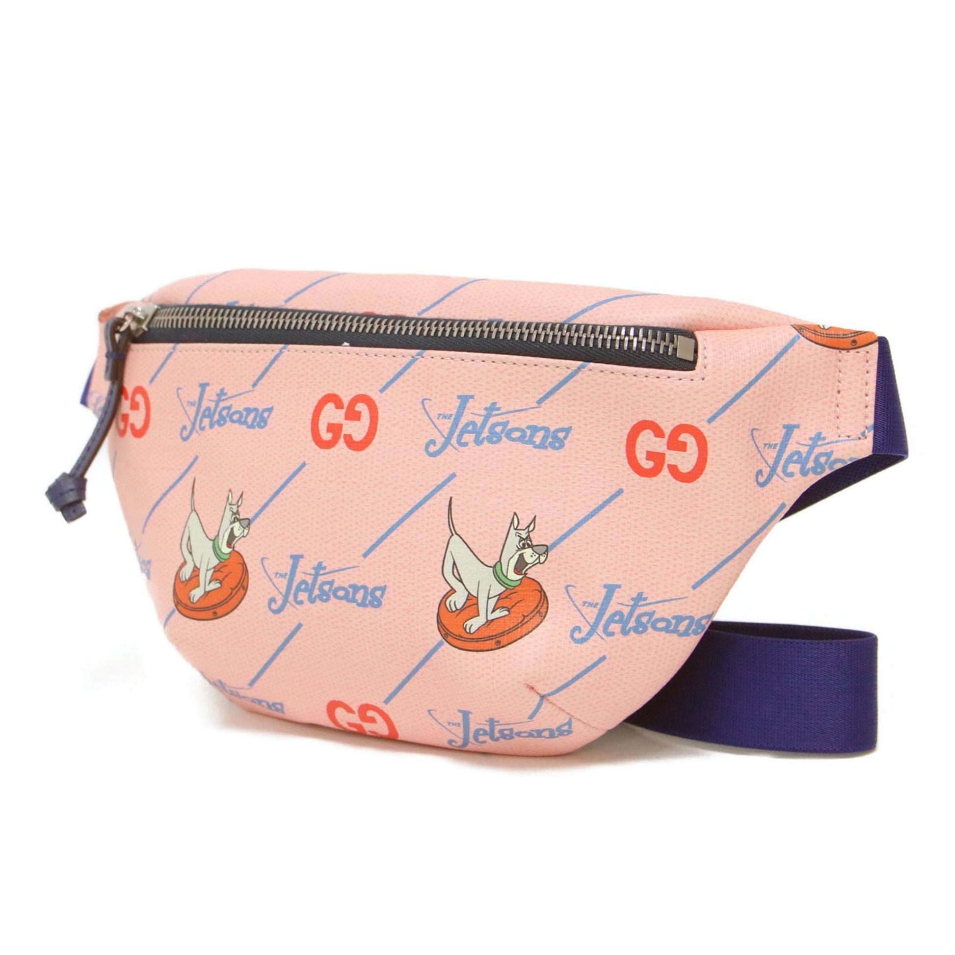 Gucci Blue Pink Leather Sling Bag
