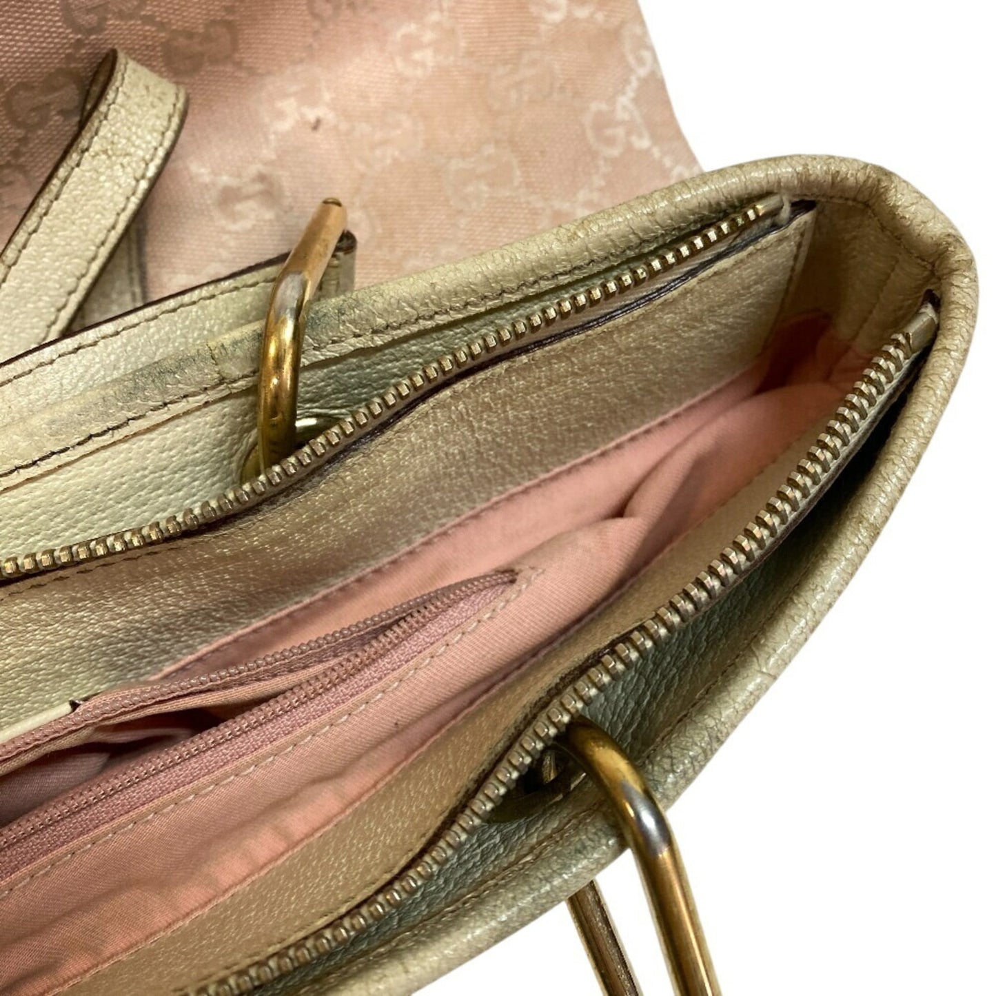 Gucci White Canvas Tote Bag