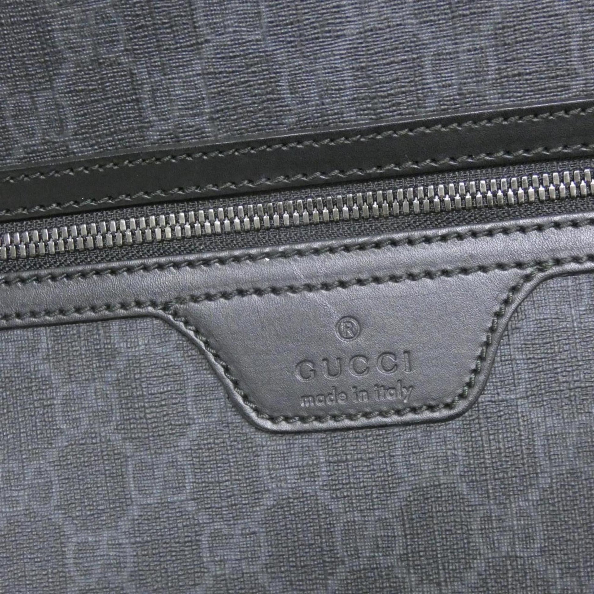 Gucci Black Gray Gg Supreme Shoulder Bag