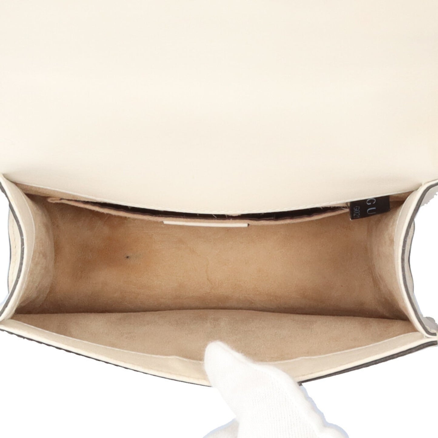 Gucci Ivory White Leather Shoulder Bag