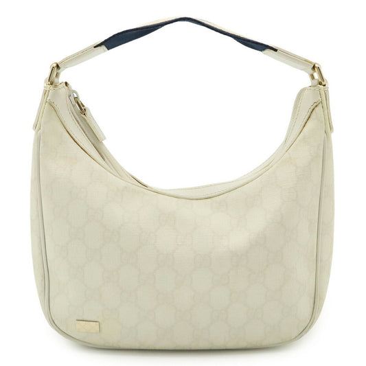 Gucci Navy White Pvc Leather Handbag Shoulder Bag