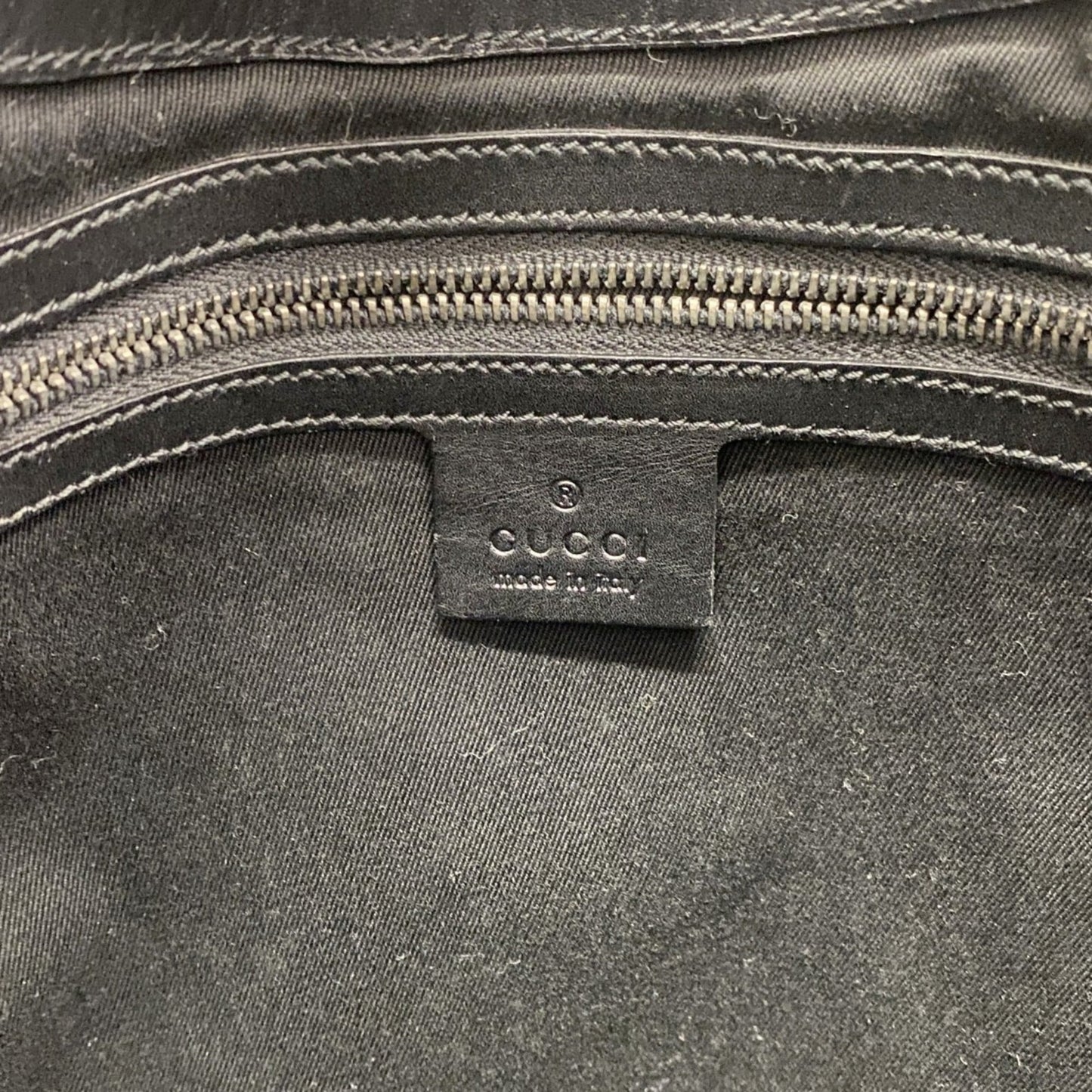 Gucci Black Gg Canvas Shoulder Bag