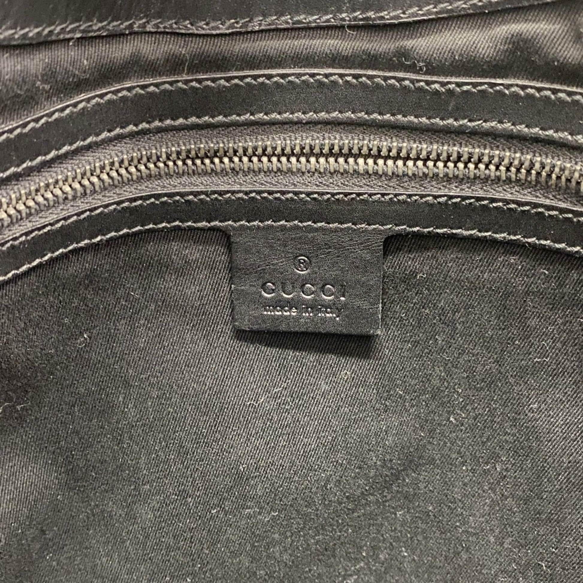 Gucci Black Gg Canvas Shoulder Bag