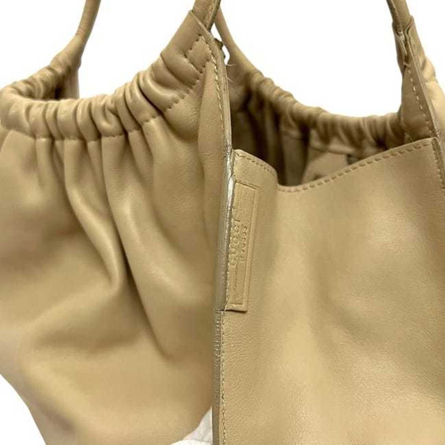Gucci Beige Leather Tote Bag