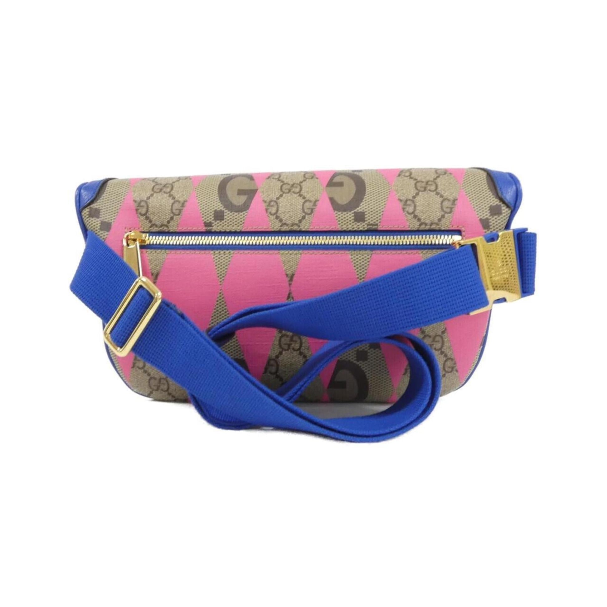 Gucci Beige Blue Green Yellow Gg Supreme Canvas Fanny Pack