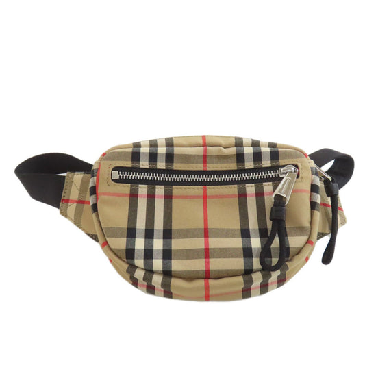 Burberry Fanny Pack Handbag Canvas Beige Travel Bag