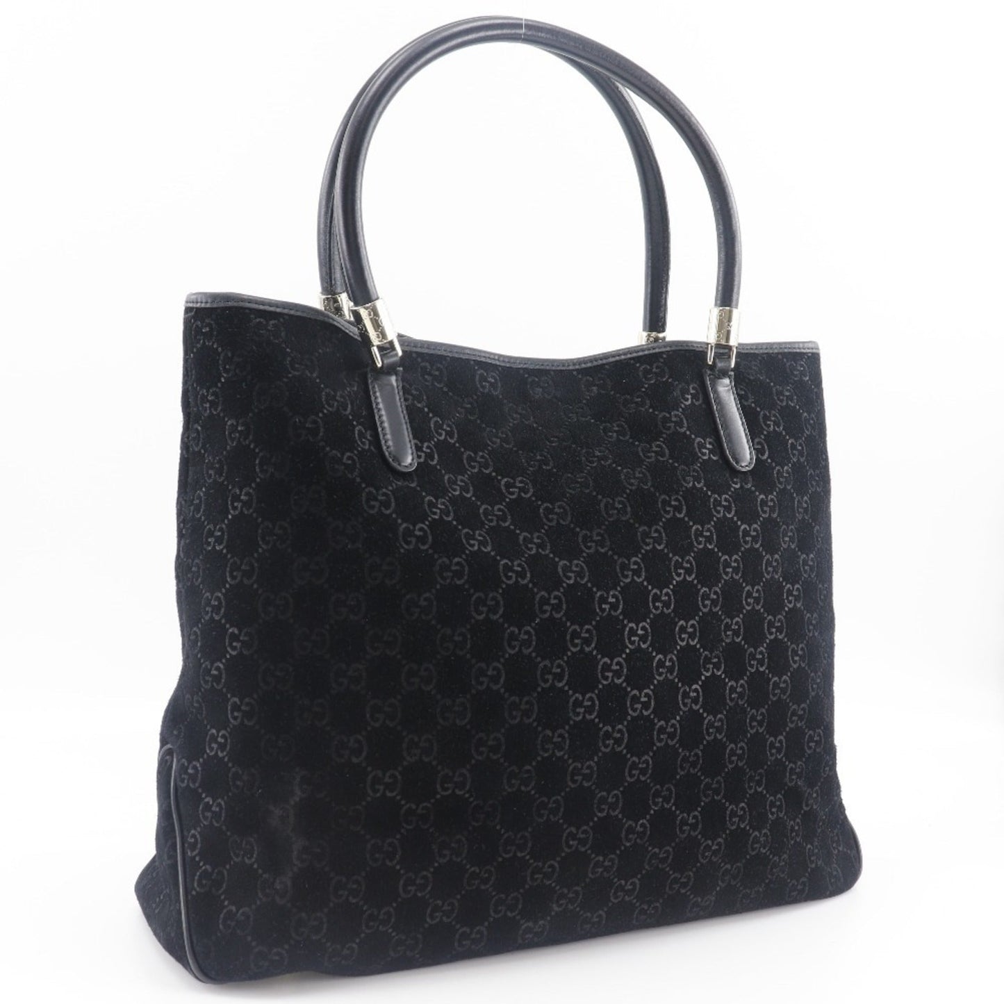 Gucci Black Suede Tote Bag