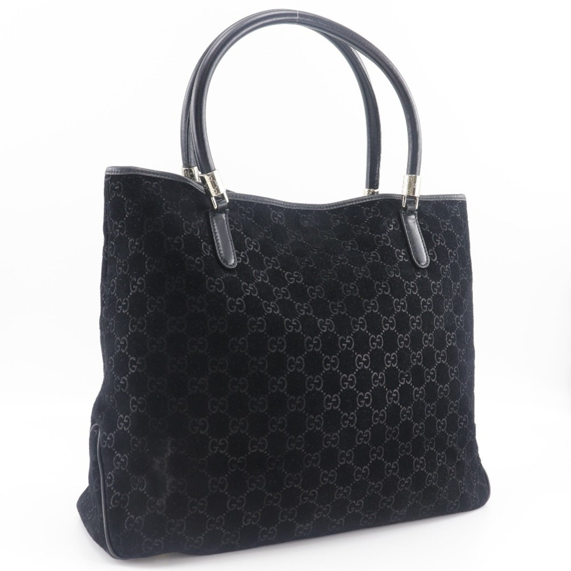 Gucci Black Suede Tote Bag