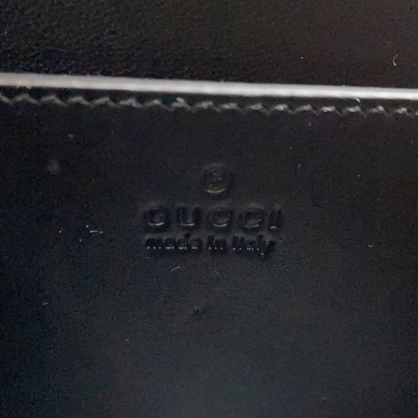 Gucci Black Leather Handbag Shoulder Bag Tote Bag