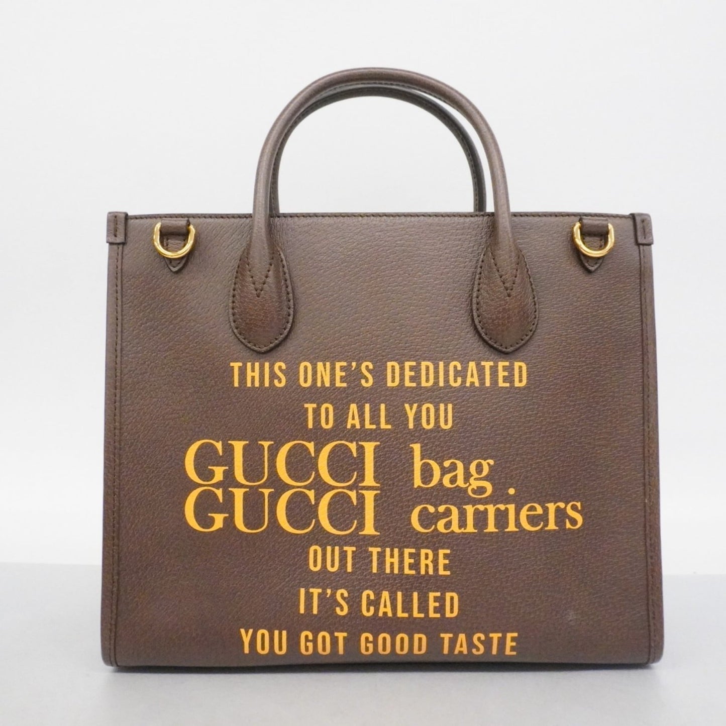 Gucci Brown Leather Tote Bag