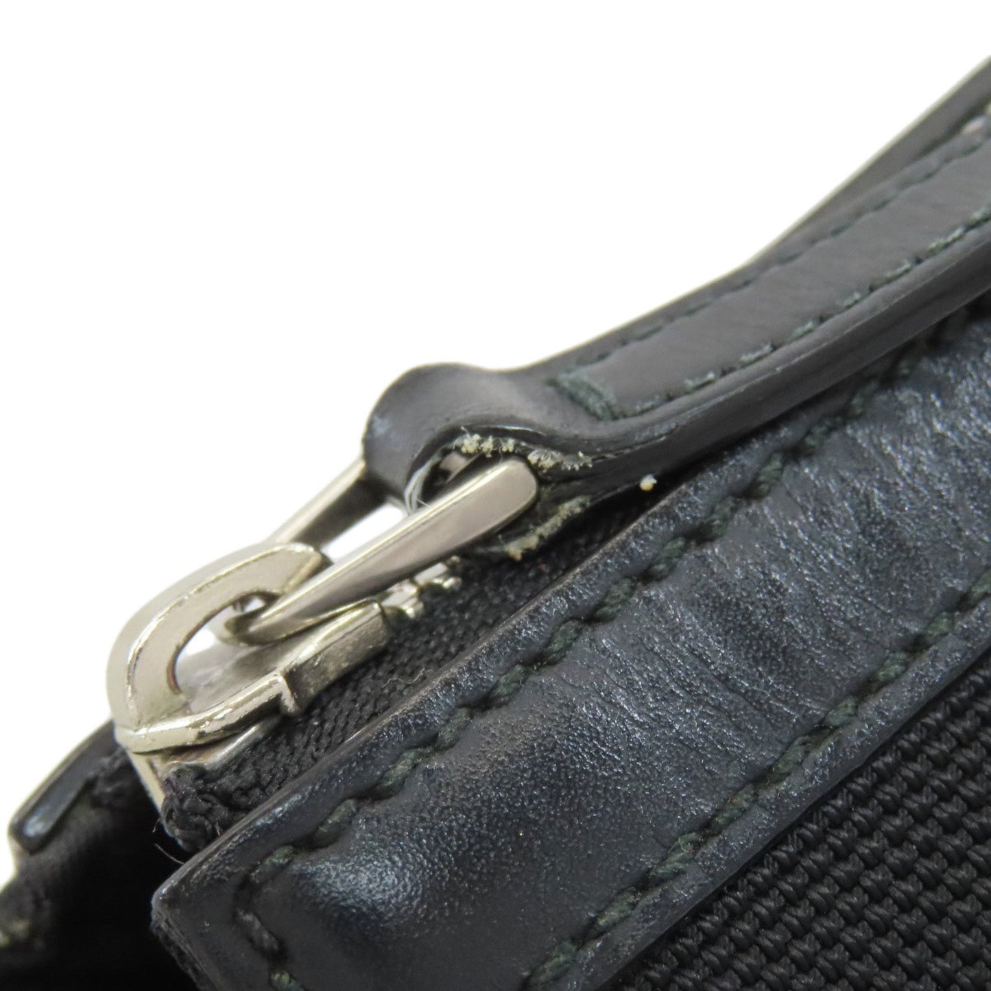 Gucci Sherry Line Black Canvas Shoulder Bag