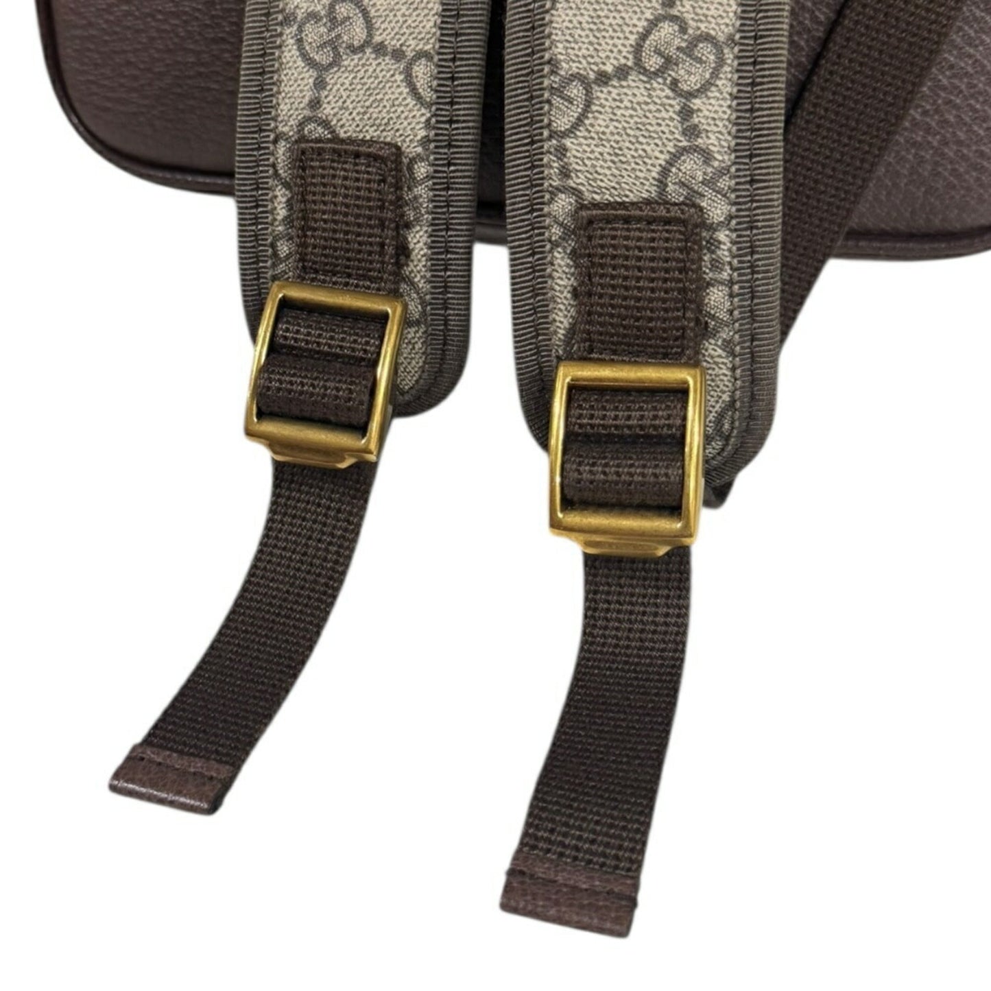 Gucci Beige Brown Gg Supreme Canvas Backpack