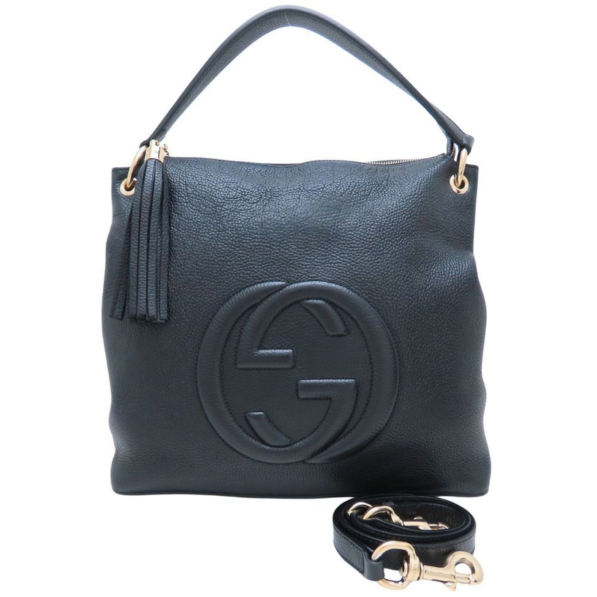 Gucci Soho Black Leather Shoulder Bag