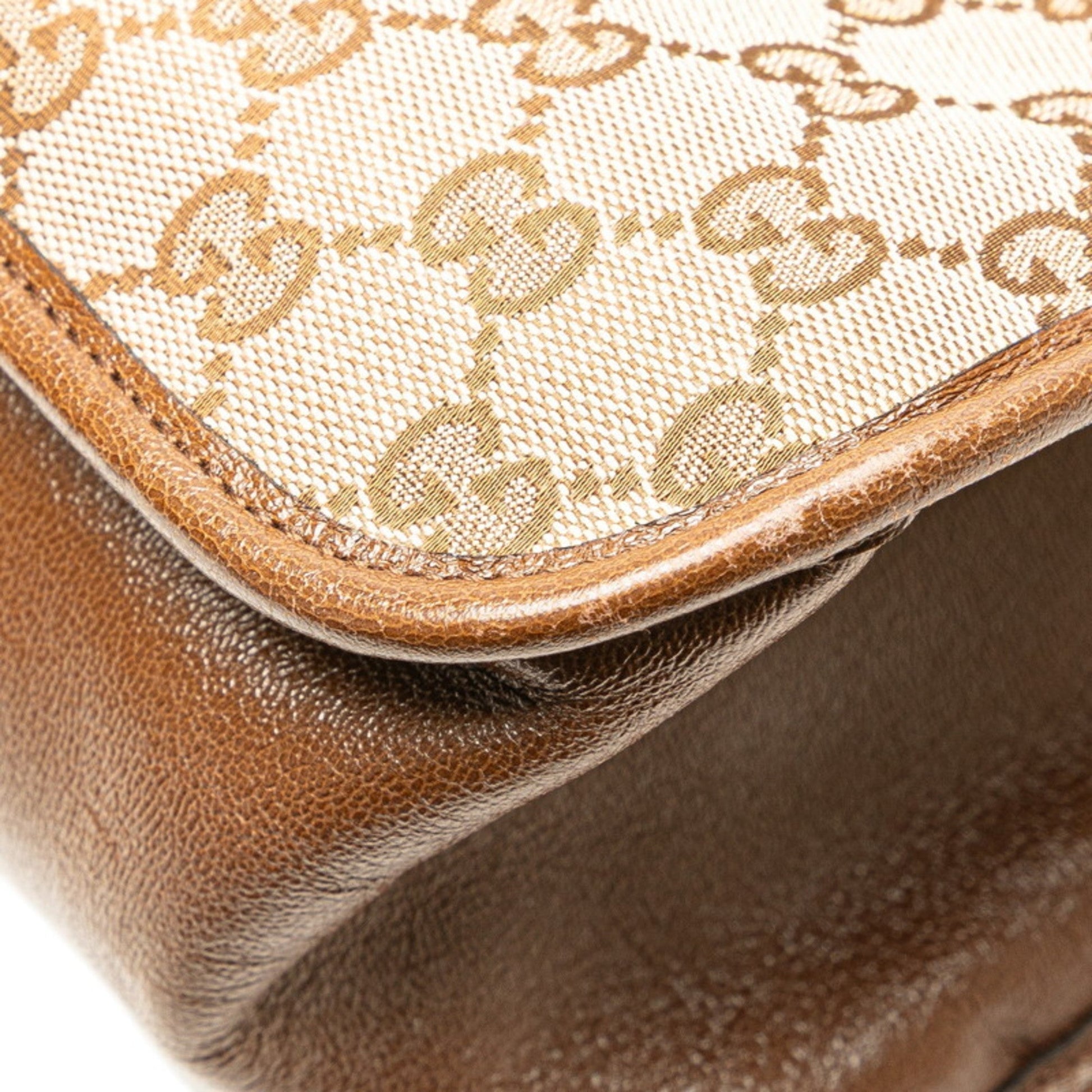 Gucci Gg Canvas Beige Brown Gg Canvas Tote Bag