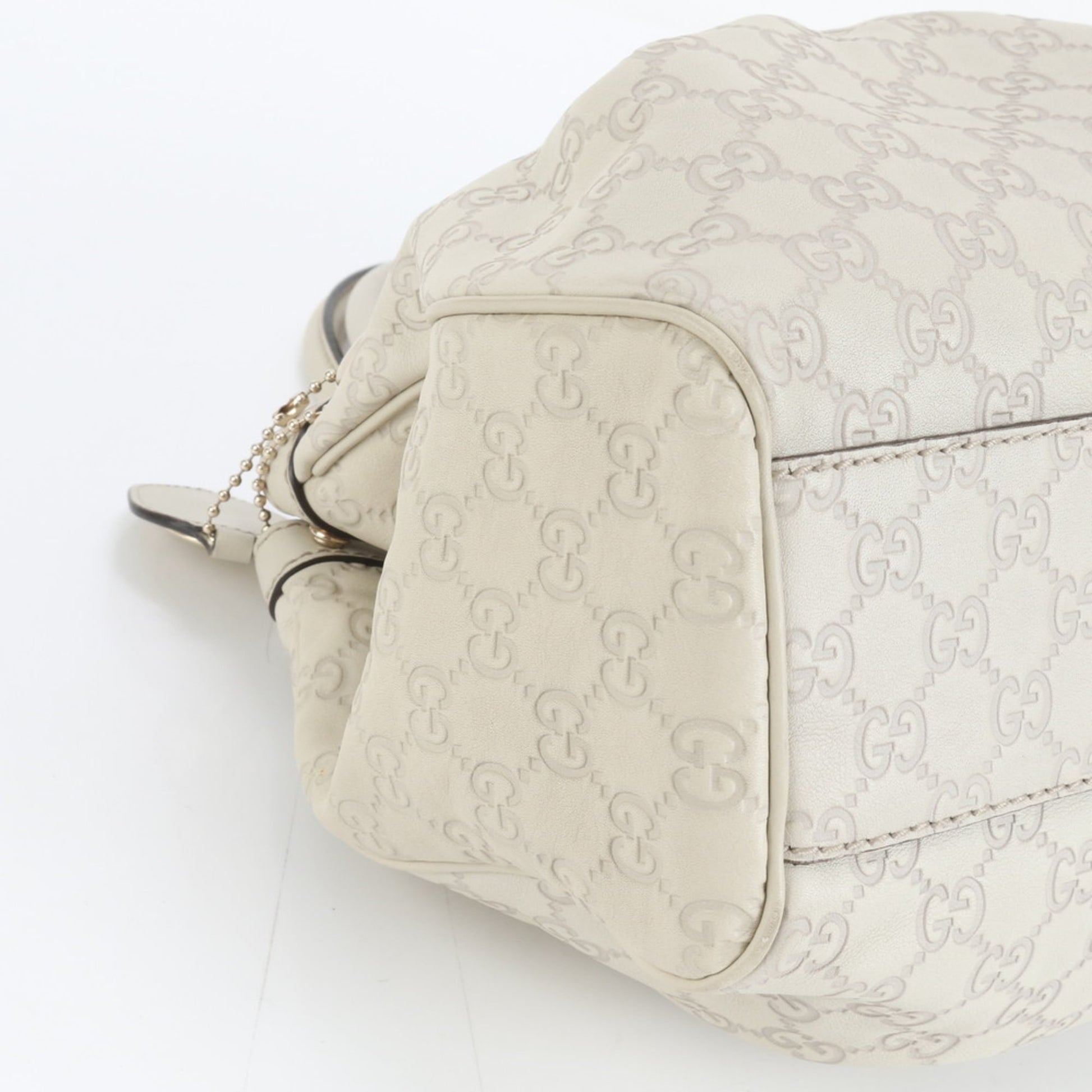 Gucci Ivory Leather Tote Bag