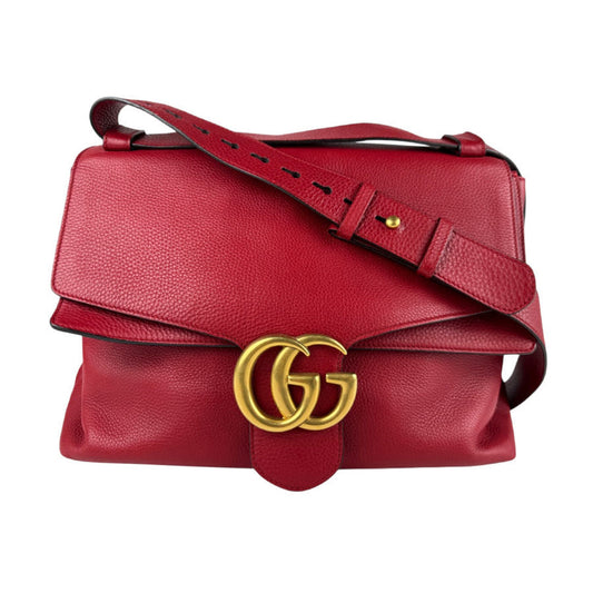 Gucci Red Color Leather Shoulder Bag