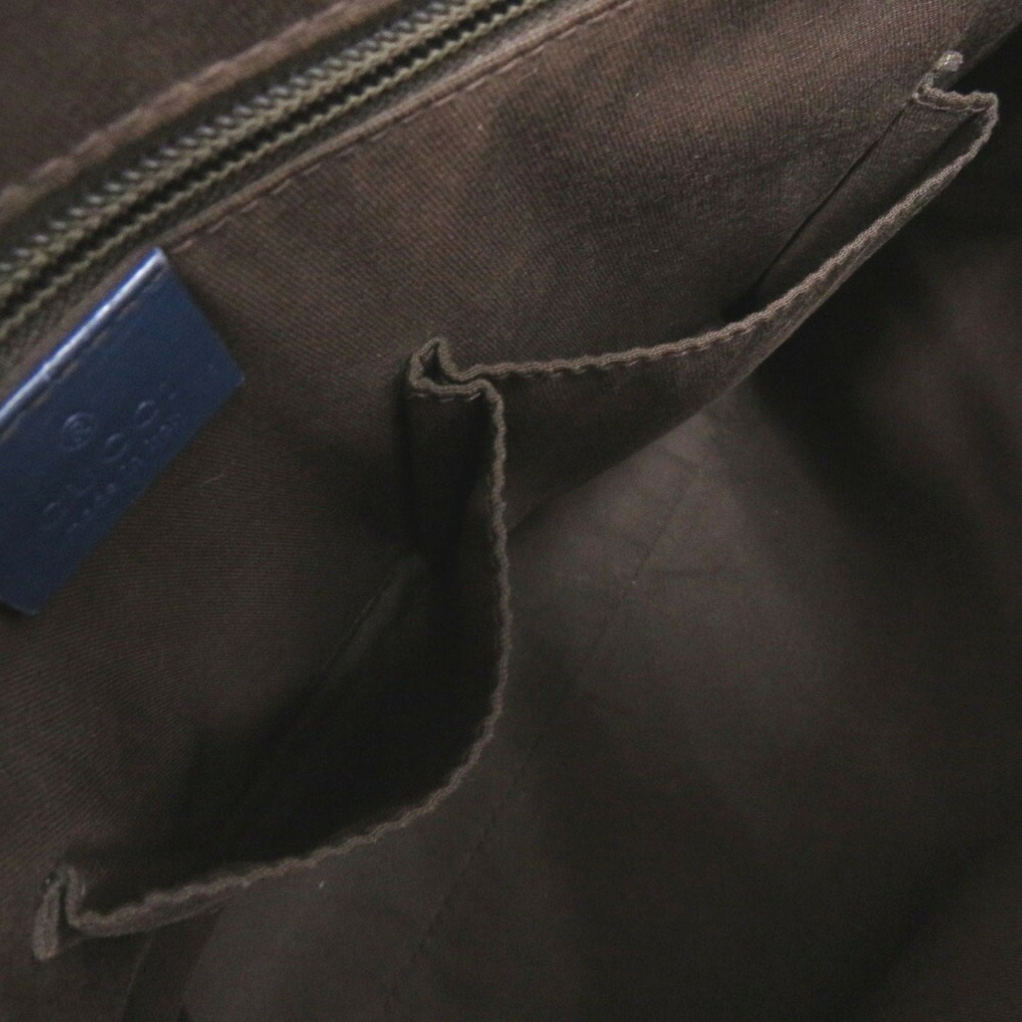 Gucci Navy Leather Shoulder Bag