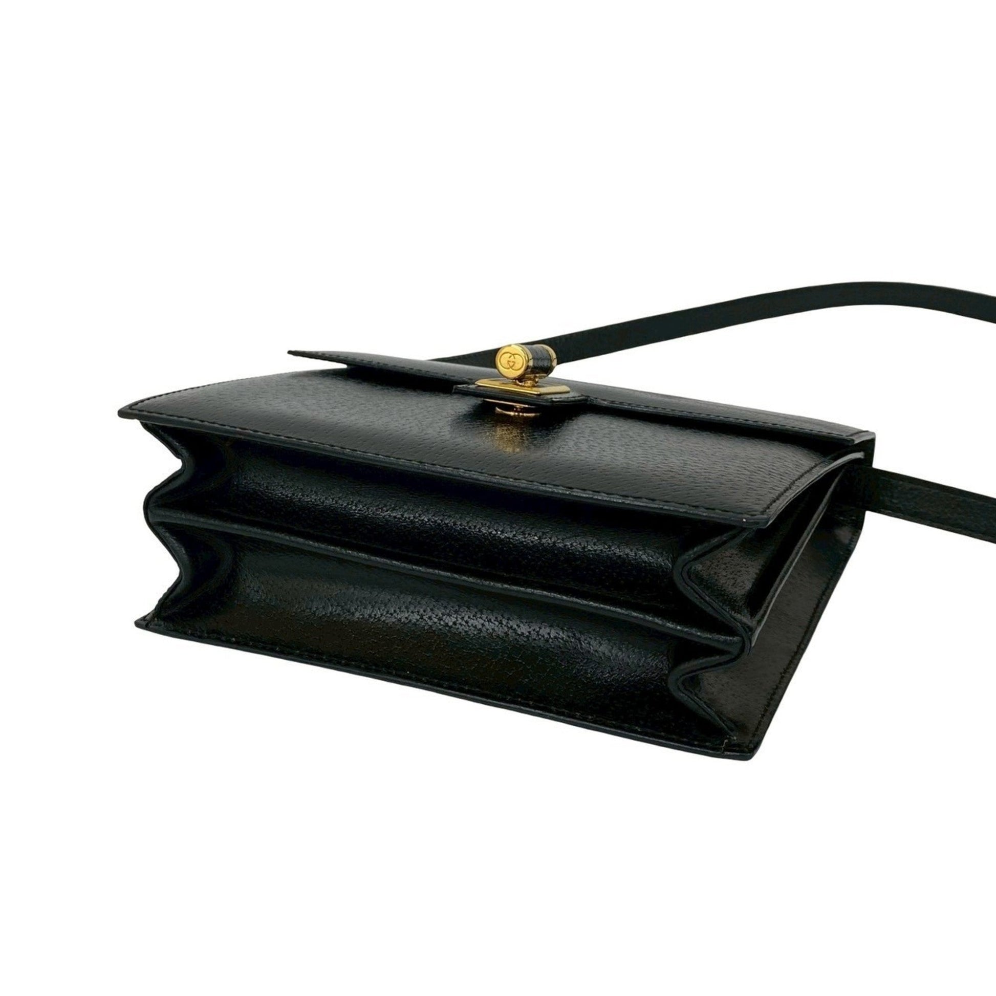 Gucci Black Leather Shoulder Bag