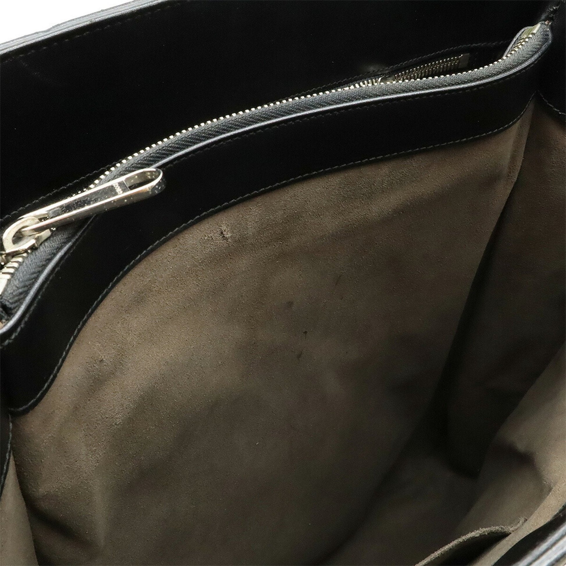 Gucci Beige Black Pvc Leather Shoulder Bag Tote Bag