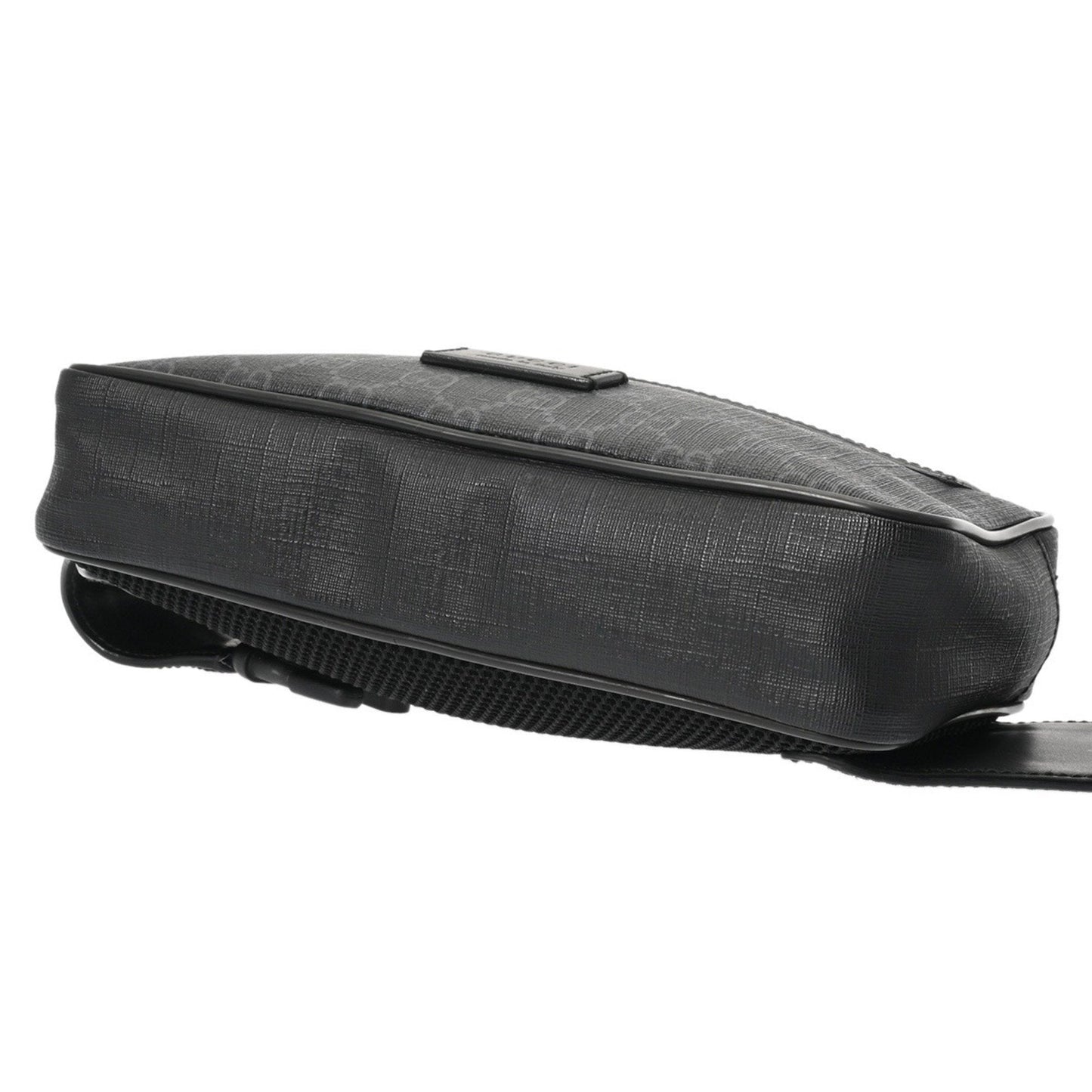 Gucci Black Gray Gg Supreme Canvas Sling Bag