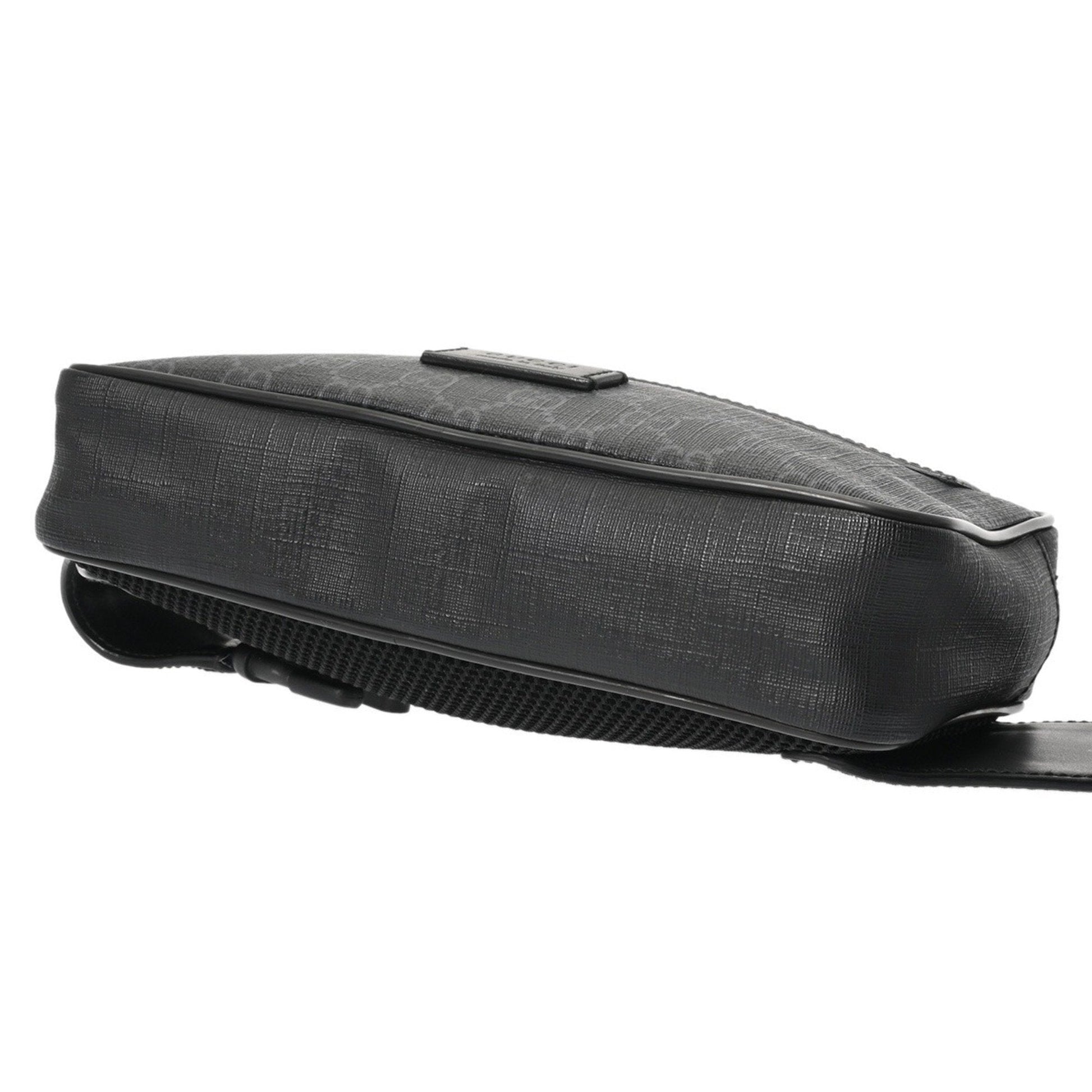 Gucci Black Gray Gg Supreme Canvas Sling Bag