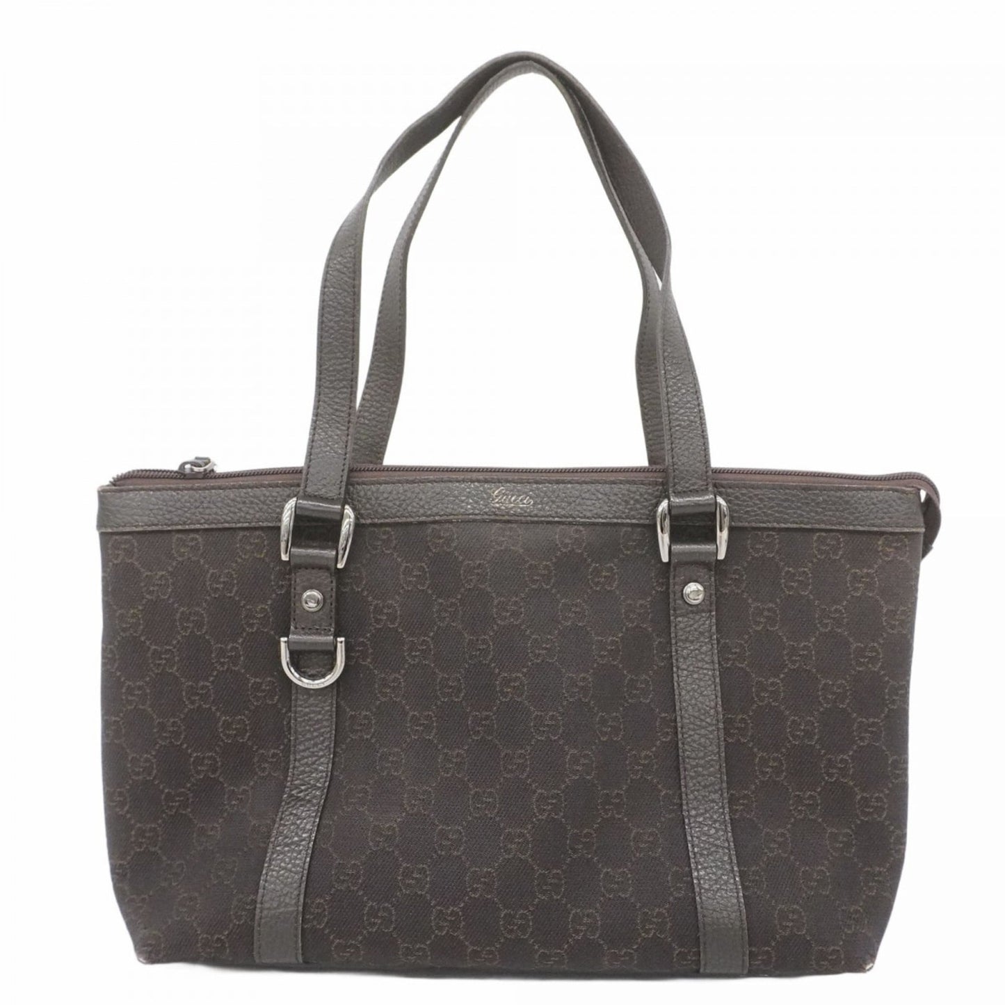 Gucci Brown Denim Tote Bag