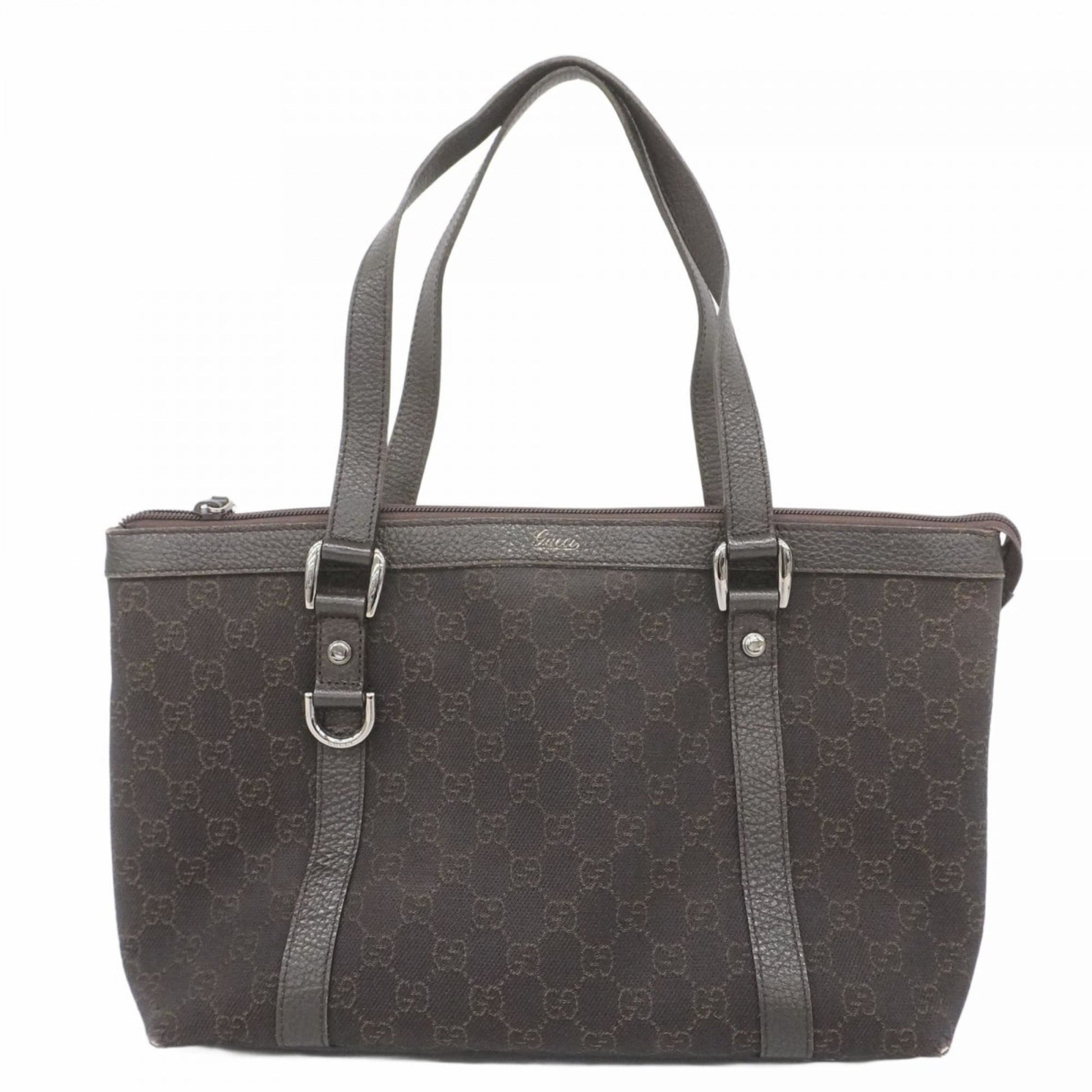 Gucci Brown Denim Tote Bag