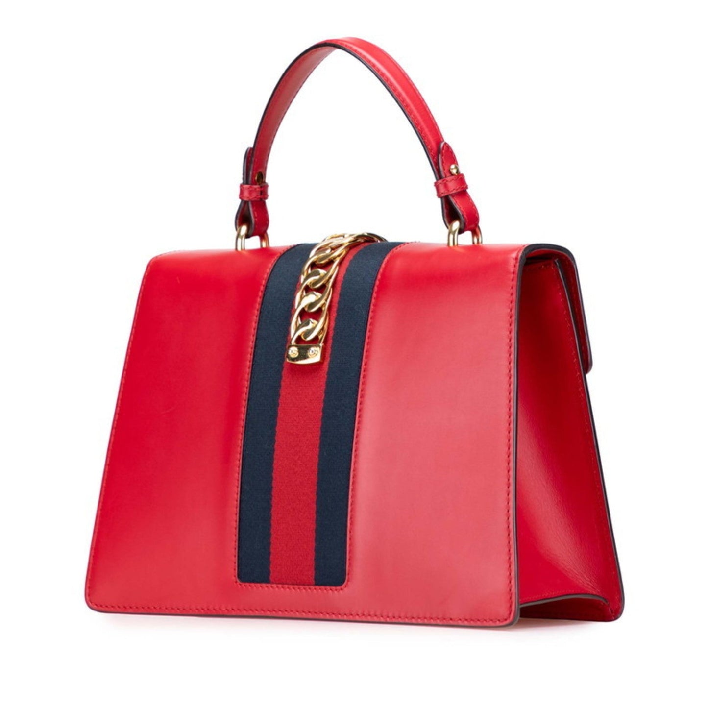 Gucci Sherry Line Red Color Leather Handbag Shoulder Bag