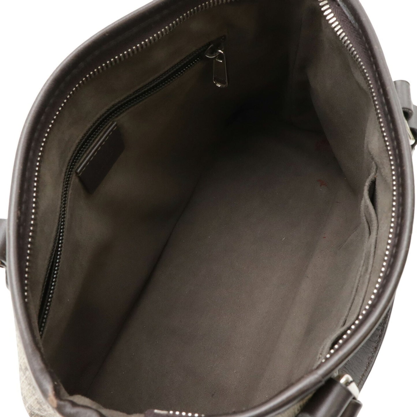 Gucci Beige Dark Brown Gg Supreme Leather Handbag Shoulder Bag Tote Bag