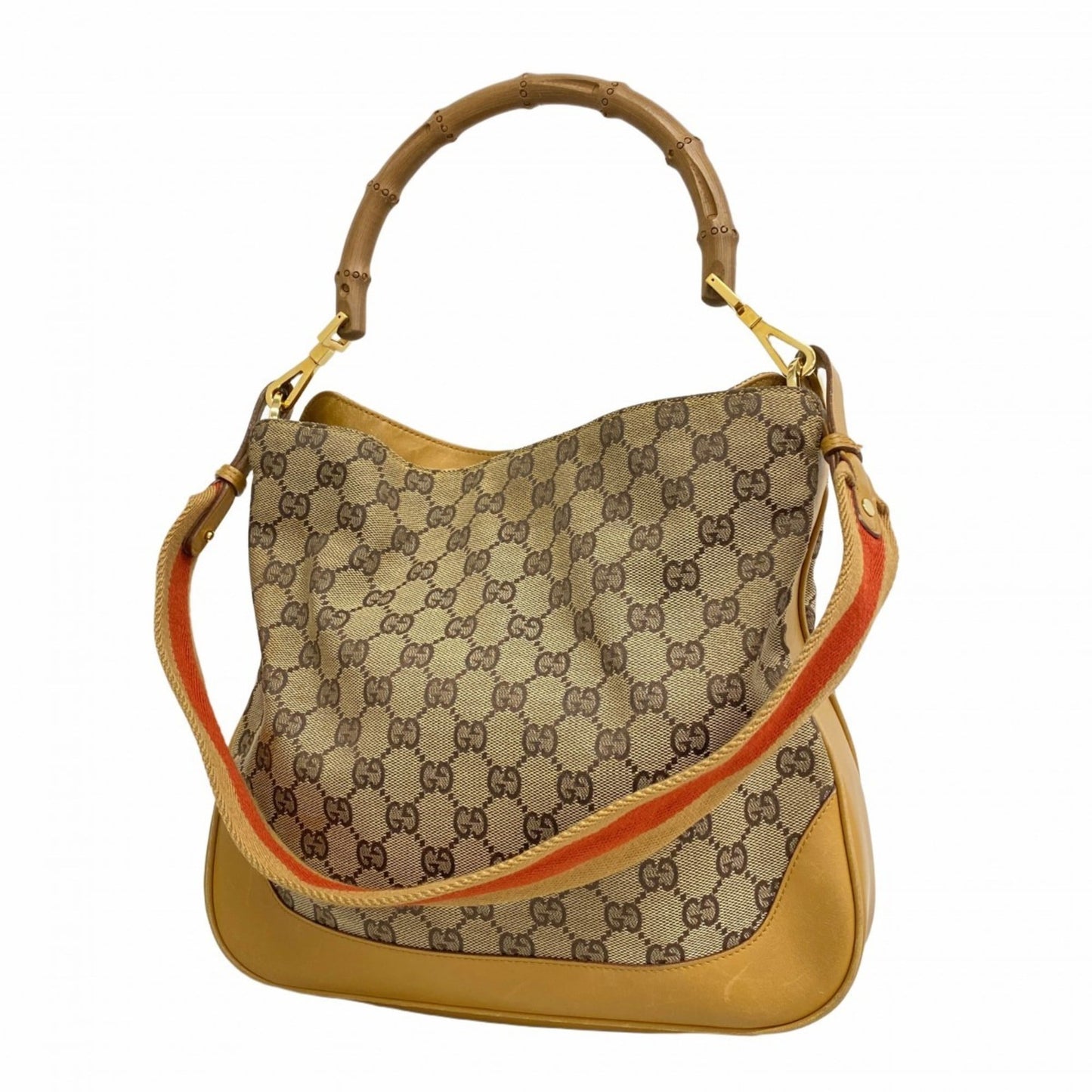 Gucci Brown Canvas Handbag