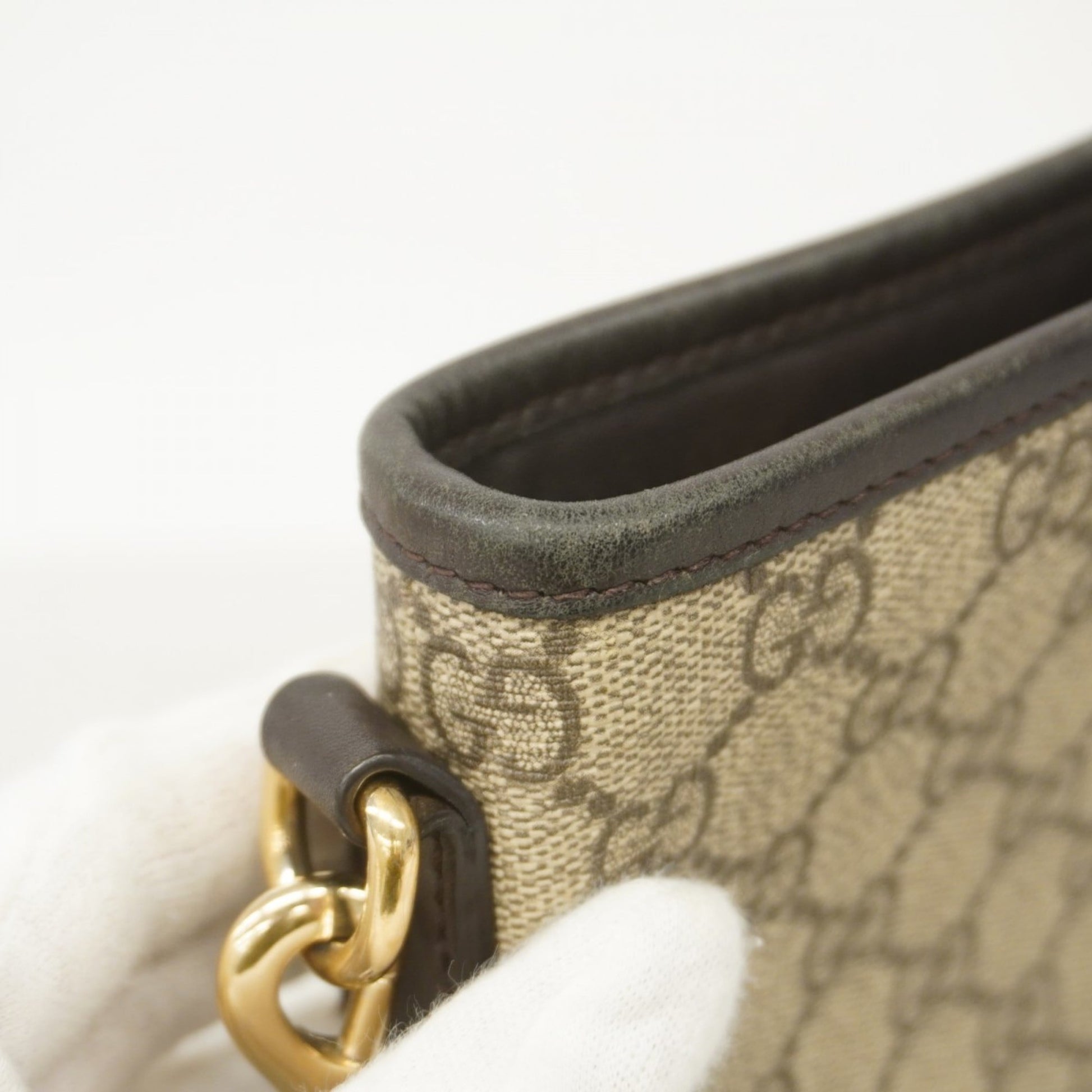 Gucci Brown Pvc Shoulder Bag