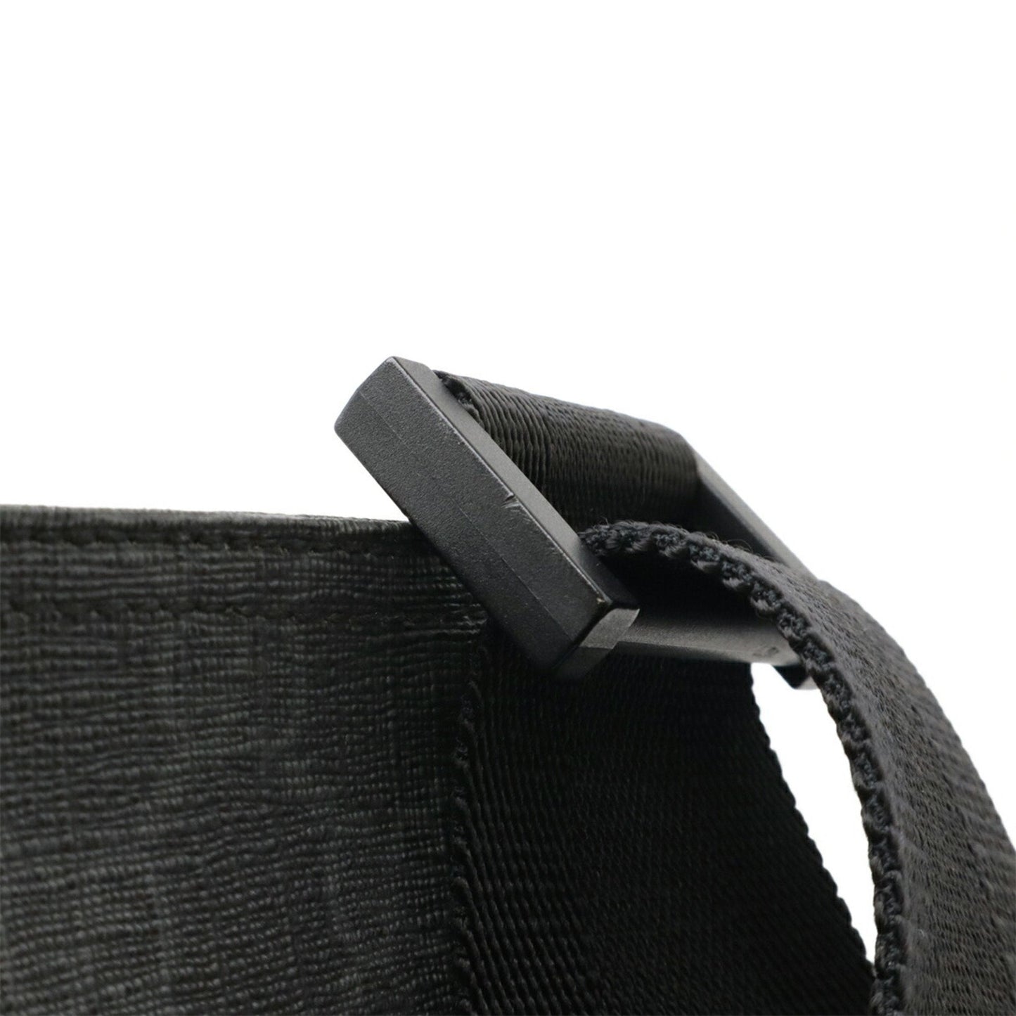 Gucci Black Gray Gg Supreme Leather Shoulder Bag