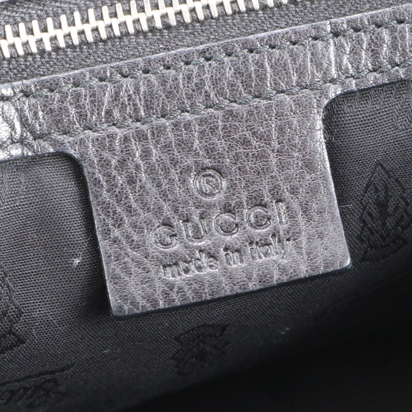 Gucci Black Leather Tote Bag