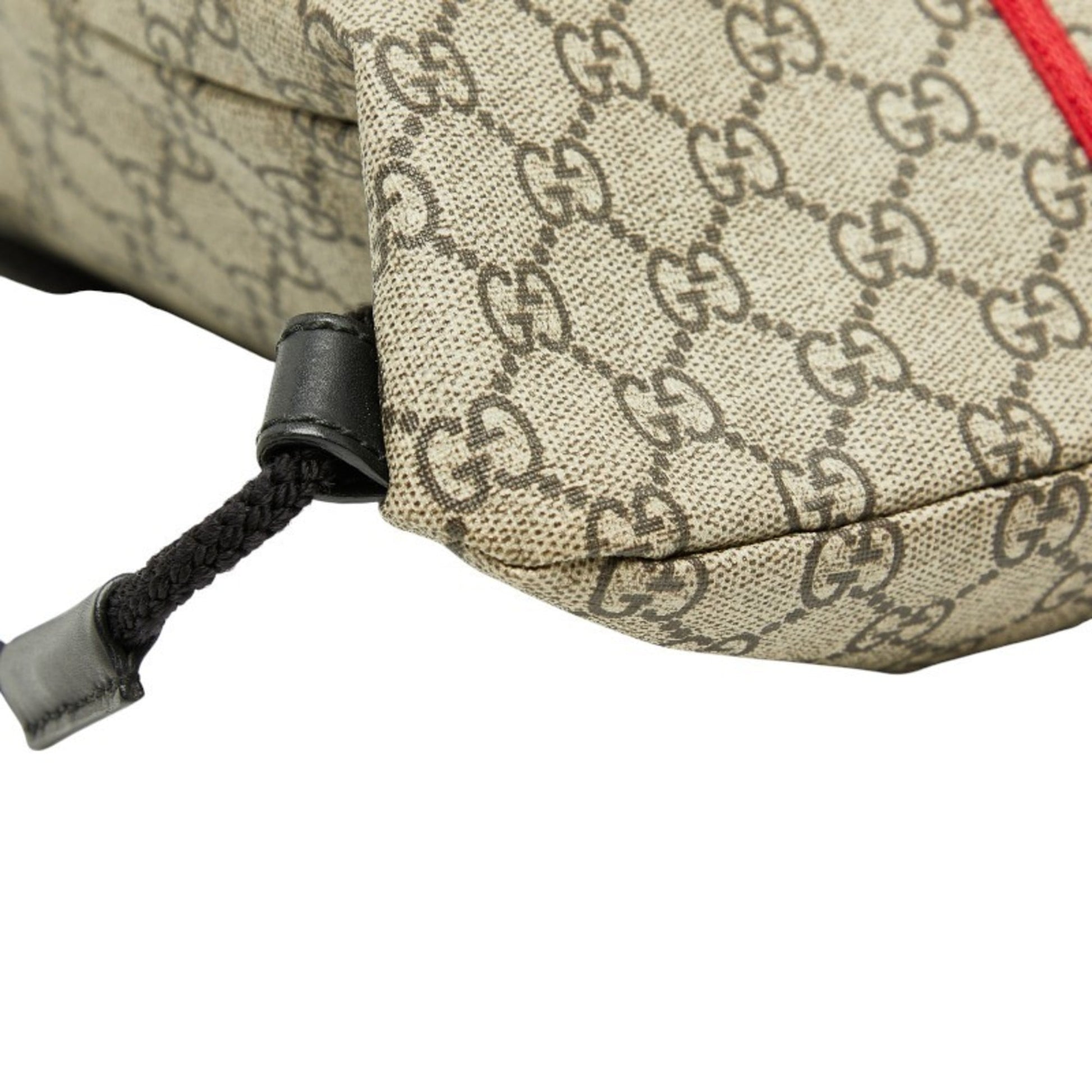 Gucci Beige Black Pvc Nylon Backpack
