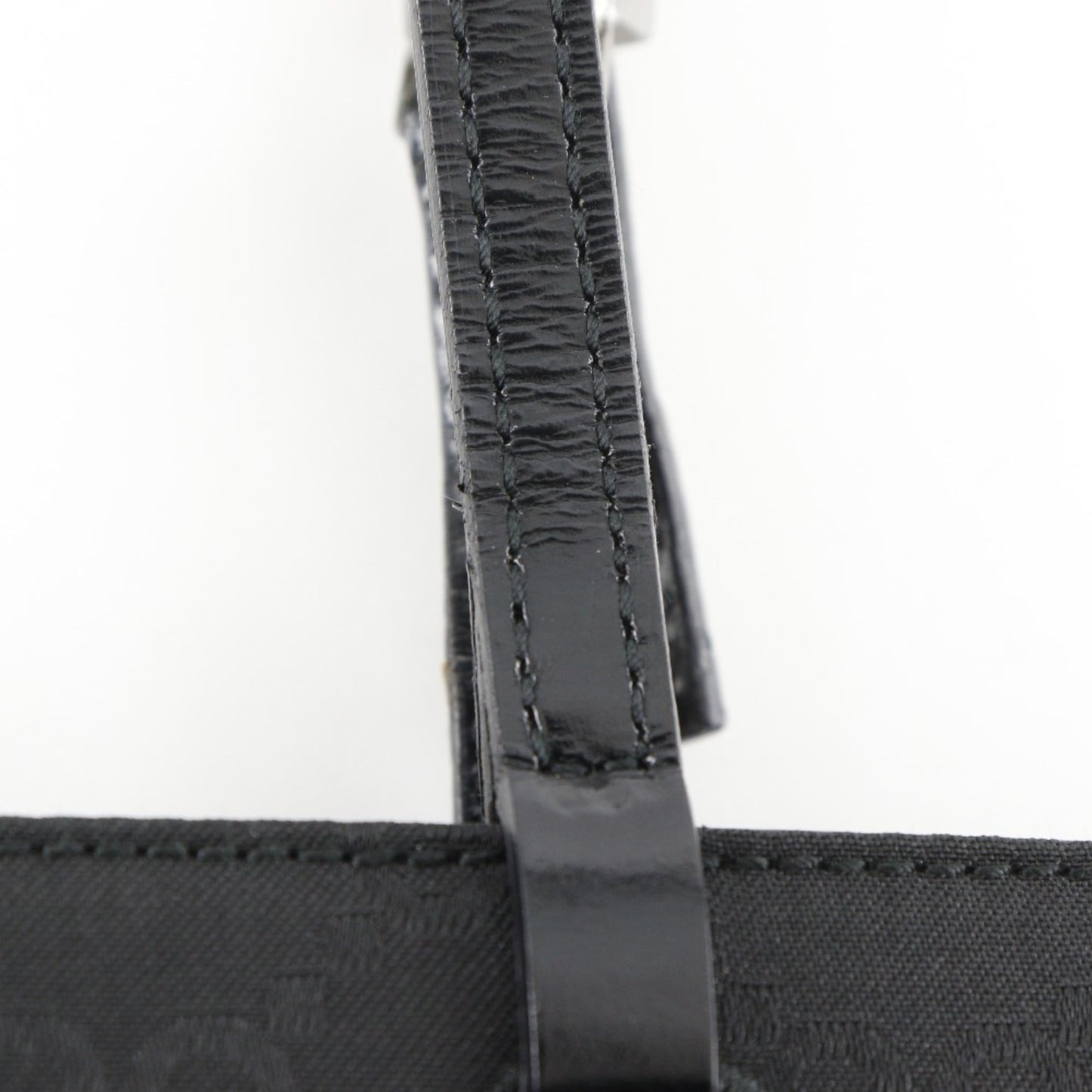 Gucci Black Gg Canvas Tote Bag