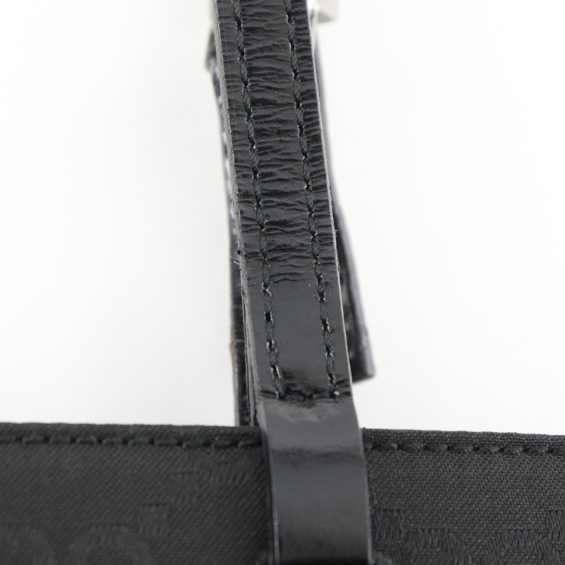 Gucci Black Gg Canvas Tote Bag