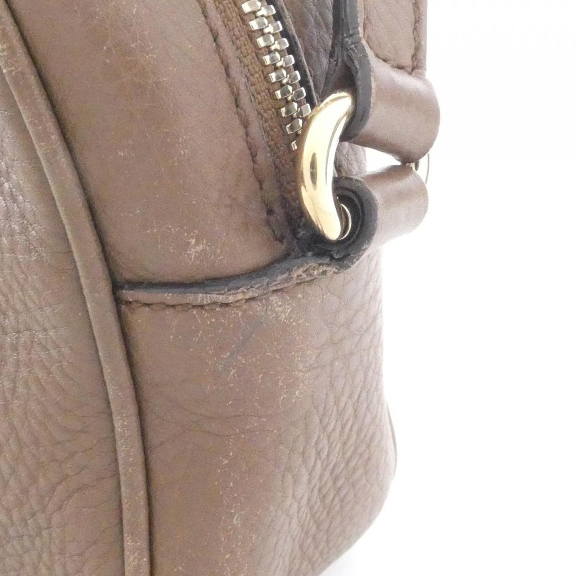 Gucci Brown Leather Shoulder Bag