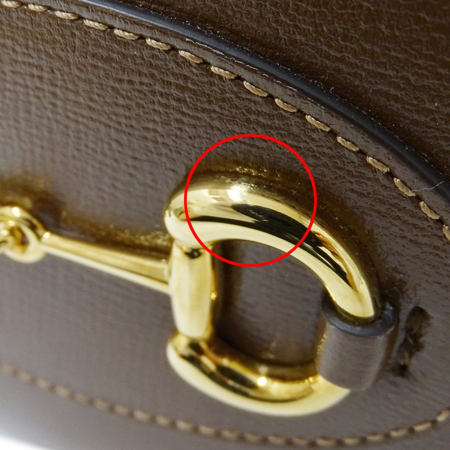 Gucci Brown Leather Shoulder Bag