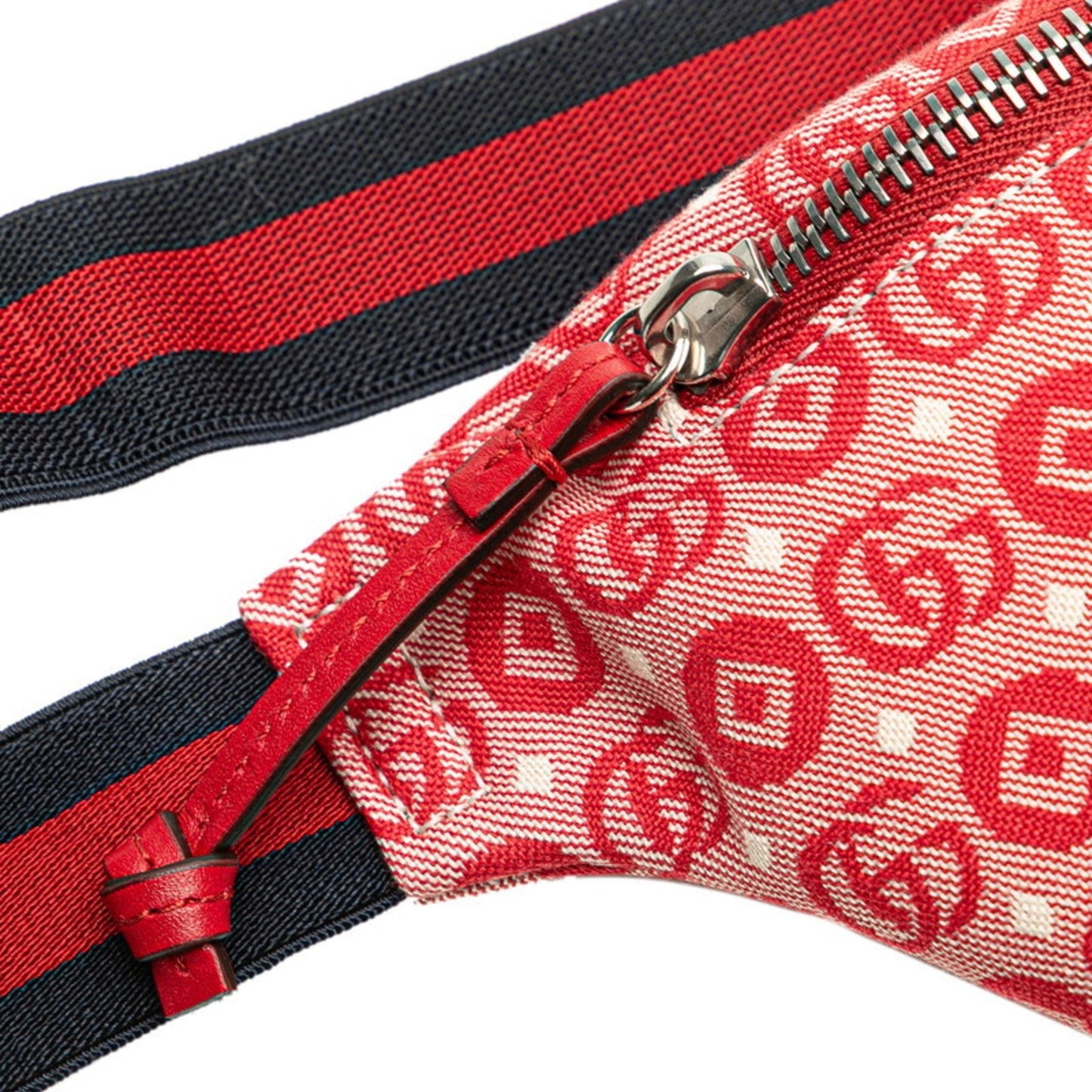 Gucci Red Color Canvas Fanny Pack