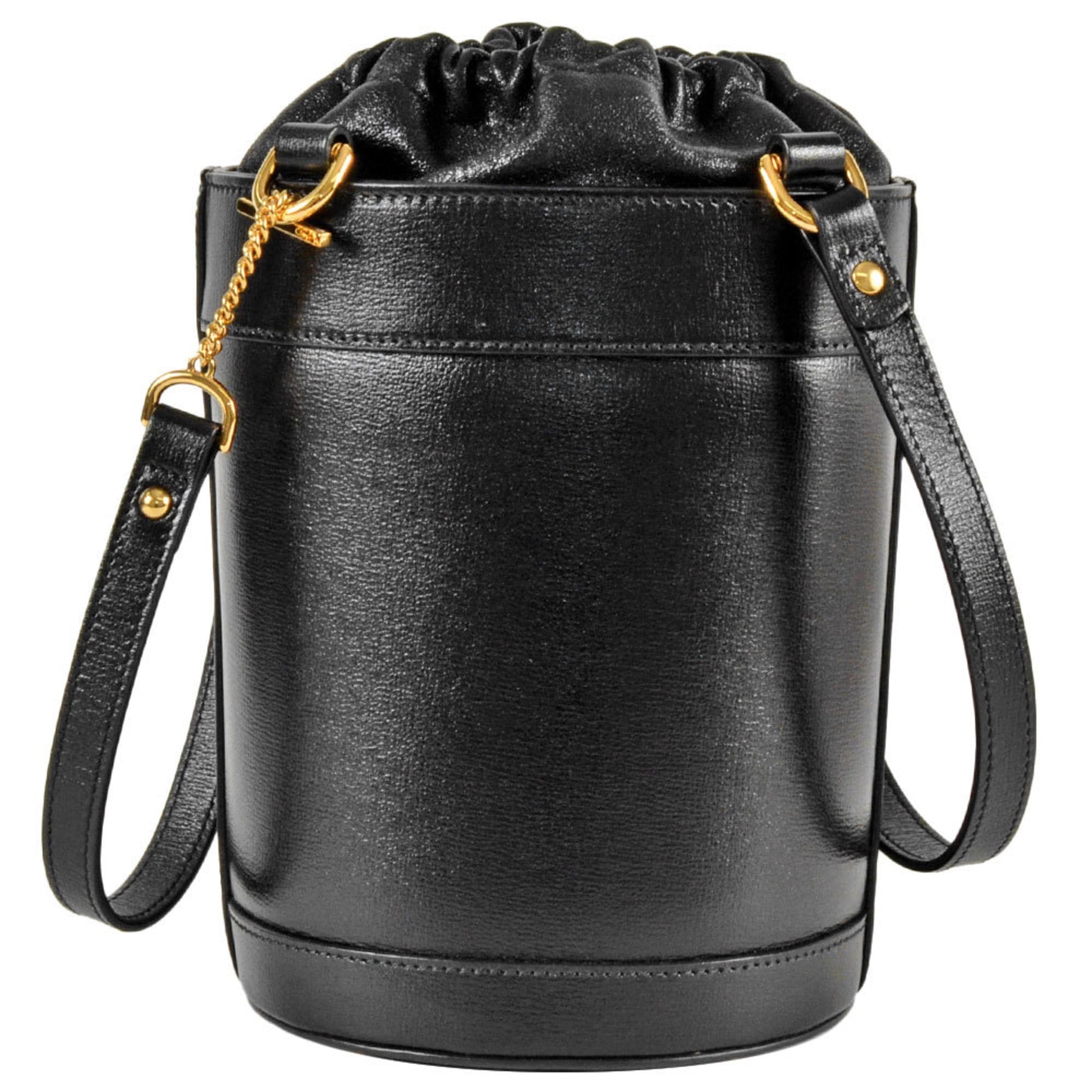 Gucci Black Leather Handbag Shoulder Bag