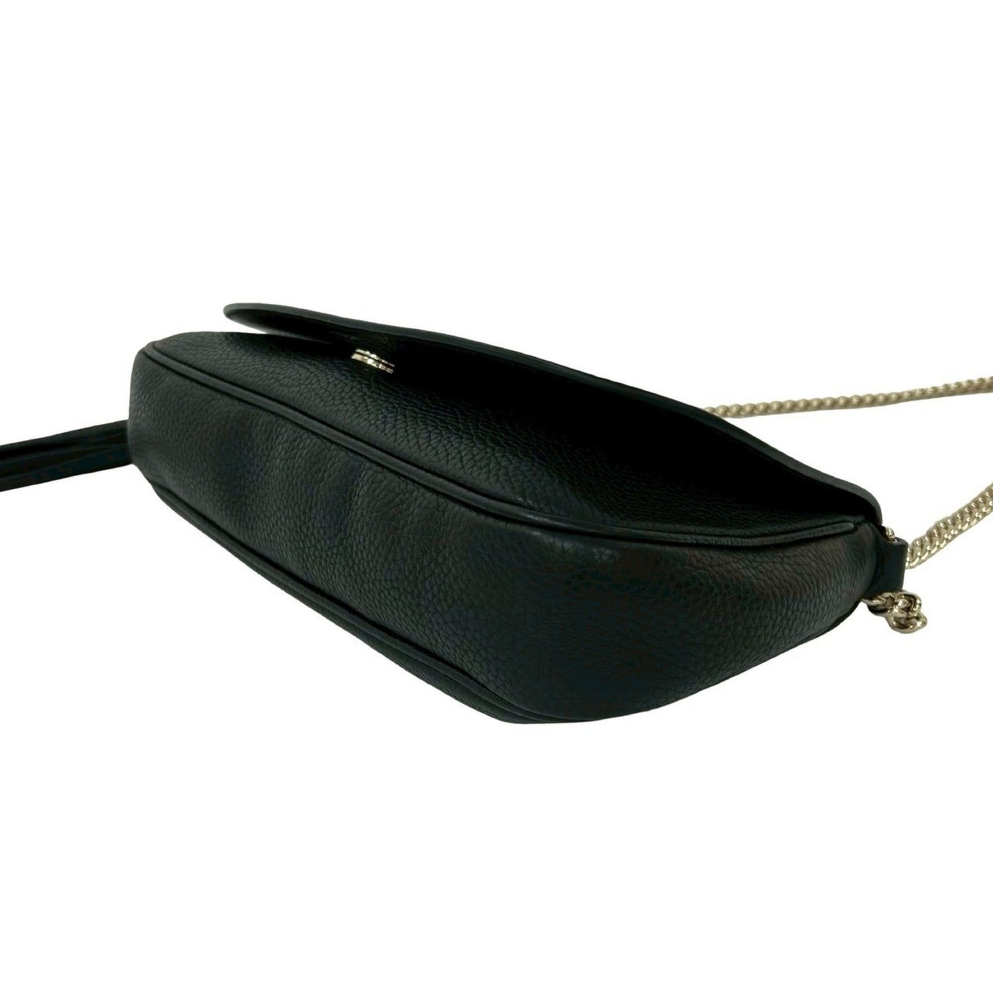 Gucci Black Leather Pochette Shoulder Bag