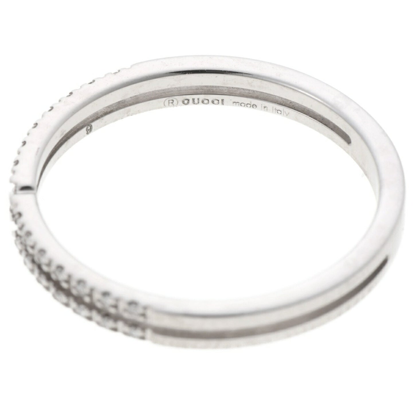Gucci Clear White Gold White Gold (18K) Band Ring