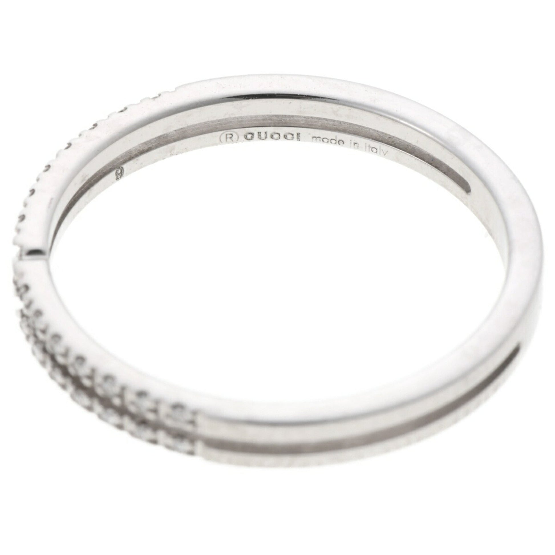 Gucci Clear White Gold White Gold (18K) Band Ring
