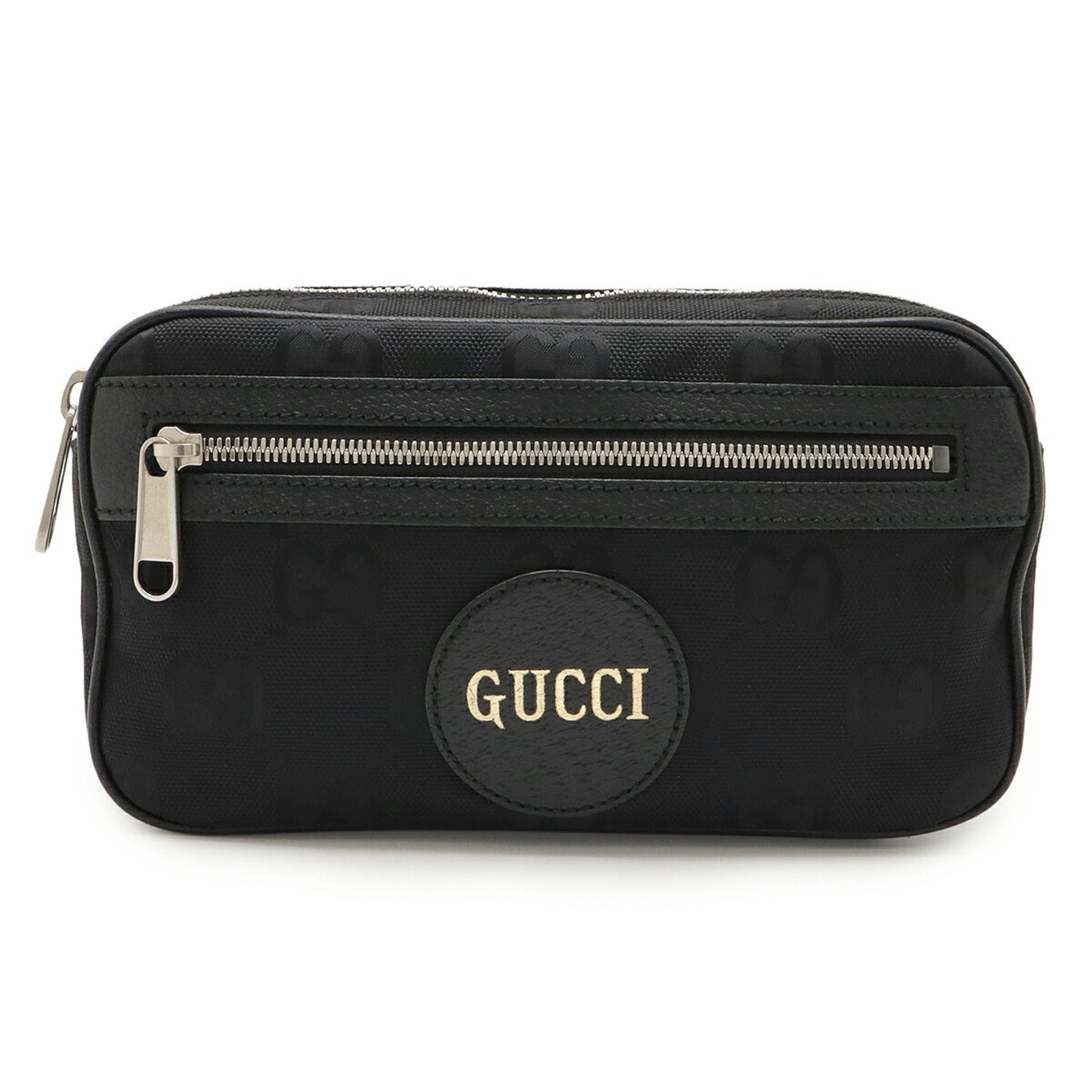 Gucci Black Nylon Canvas Leather Sling Bag