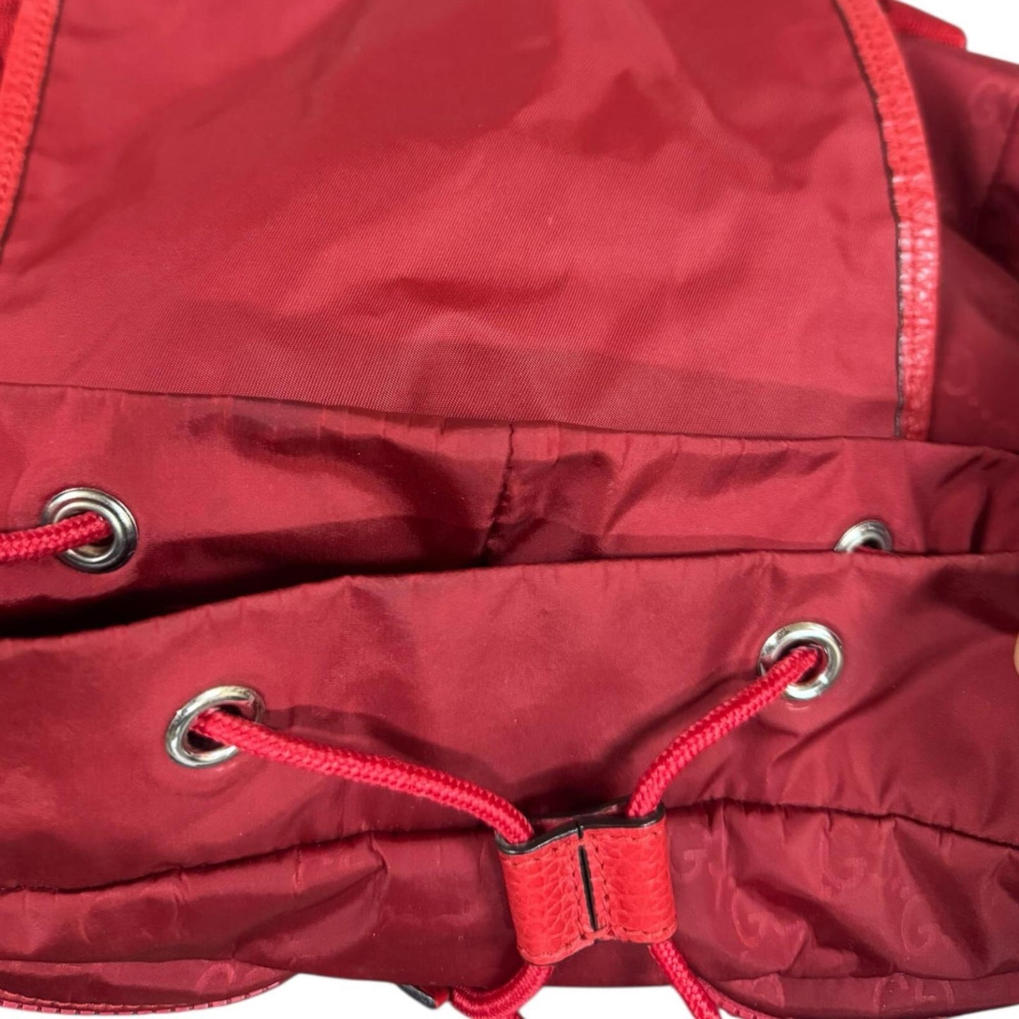 Gucci Red Color Nylon Backpack